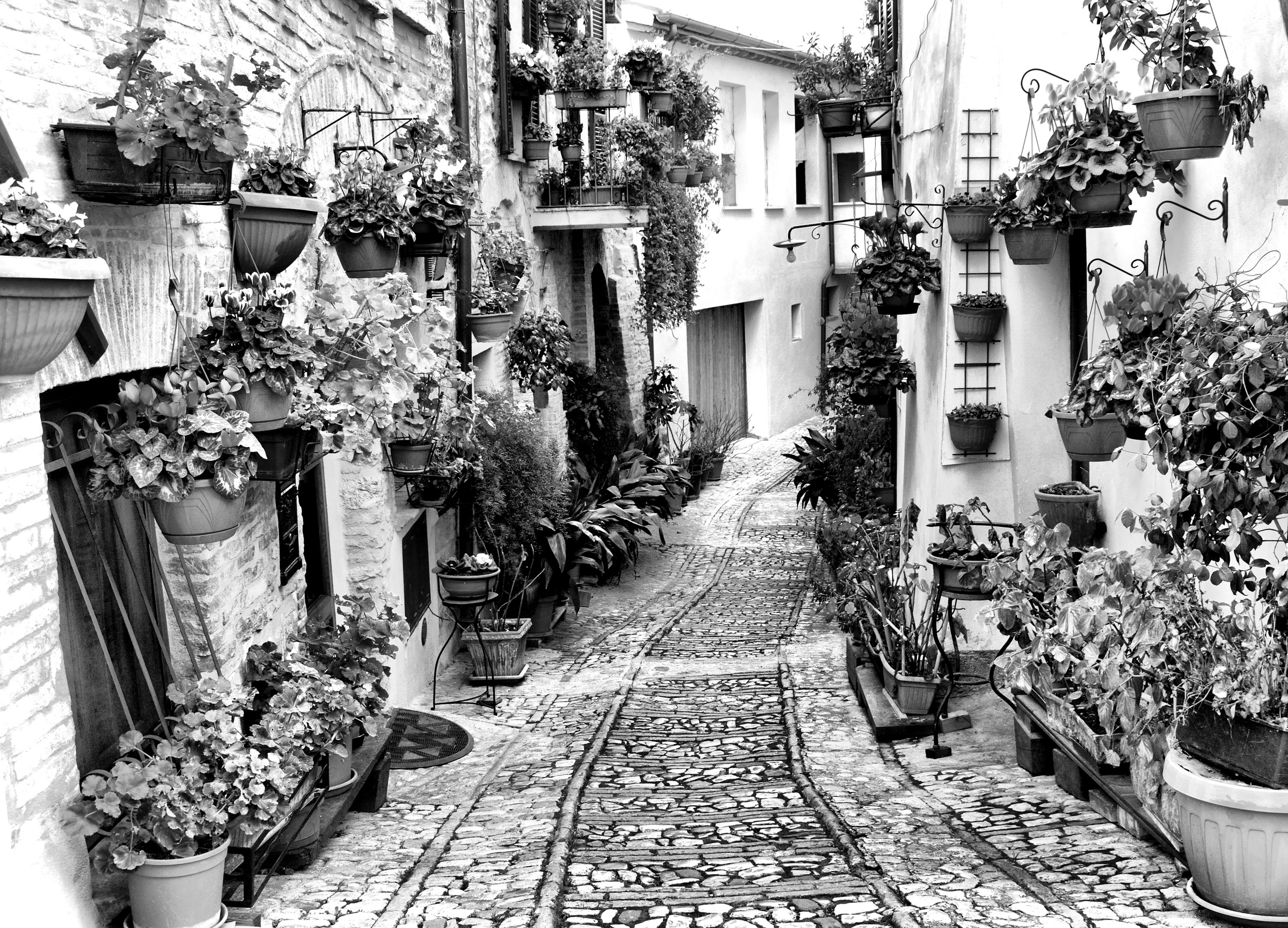 Image of Papermoon Fototapete »Häuser Schwarz & Weiss«, Vliestapete, hochwertiger Digitaldruck, inklusive Kleister bei Ackermann Versand Schweiz