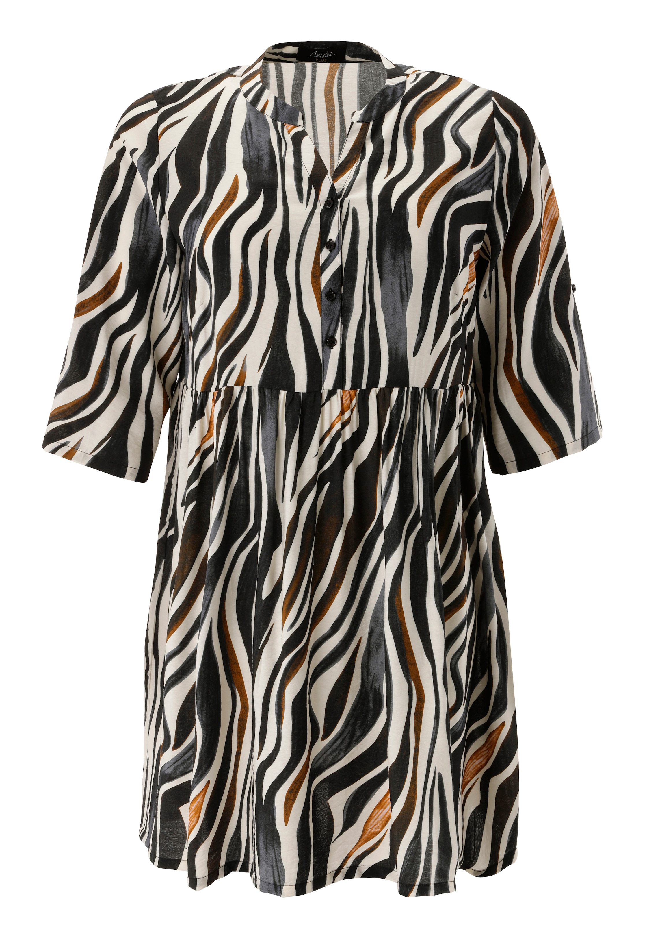 Aniston PLUS Robe tunique im extravaganten Zebra-Print - NEUE KOLLEKTION