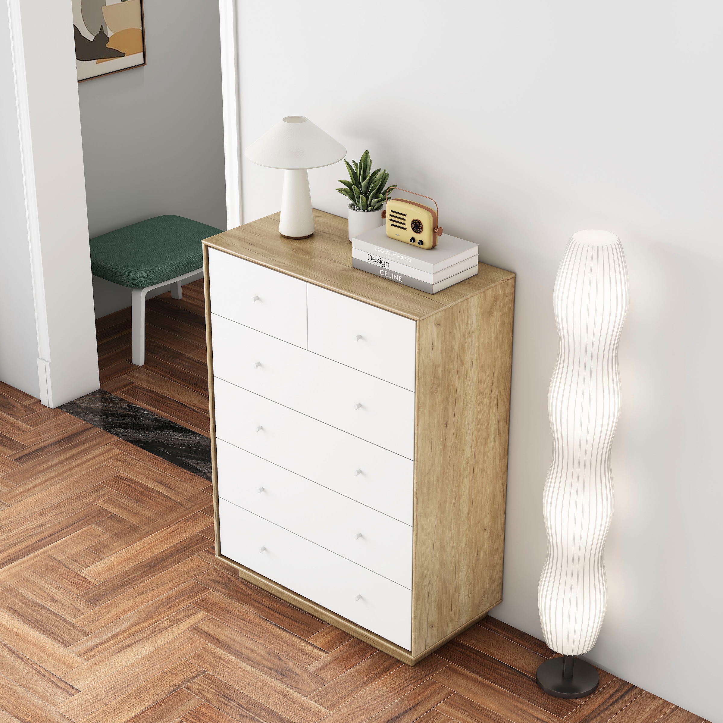 GOODproduct Kommode »Blaire« kratzfeste Melaminoberfläche, ABS-Kanten und FSC-zertifiziertem Holz