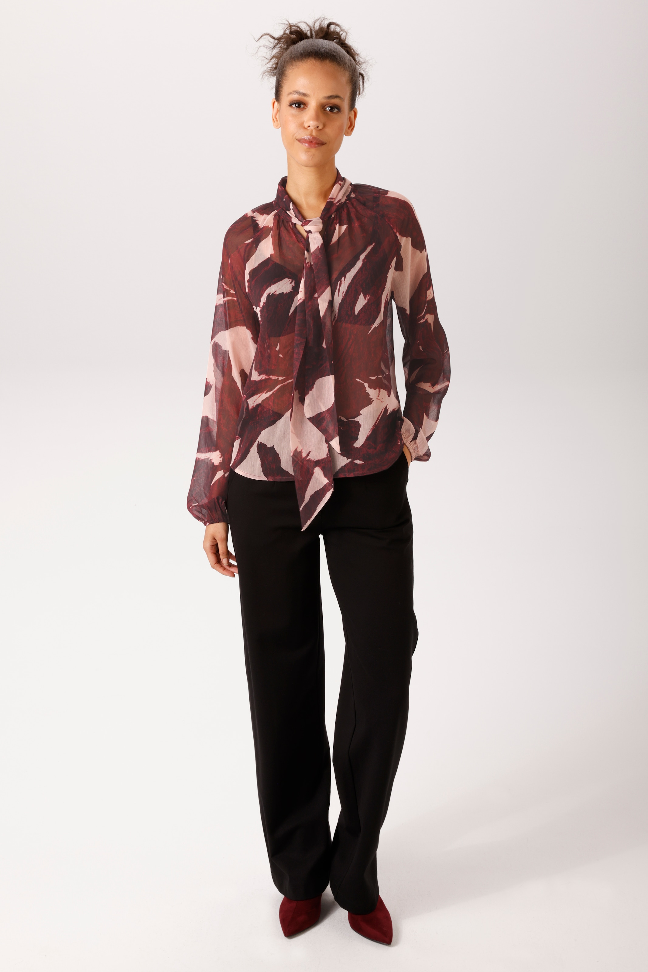 Aniston CASUAL Blouse à enfiler avec motif graphique tendance - NOUVELLE COLLECTION