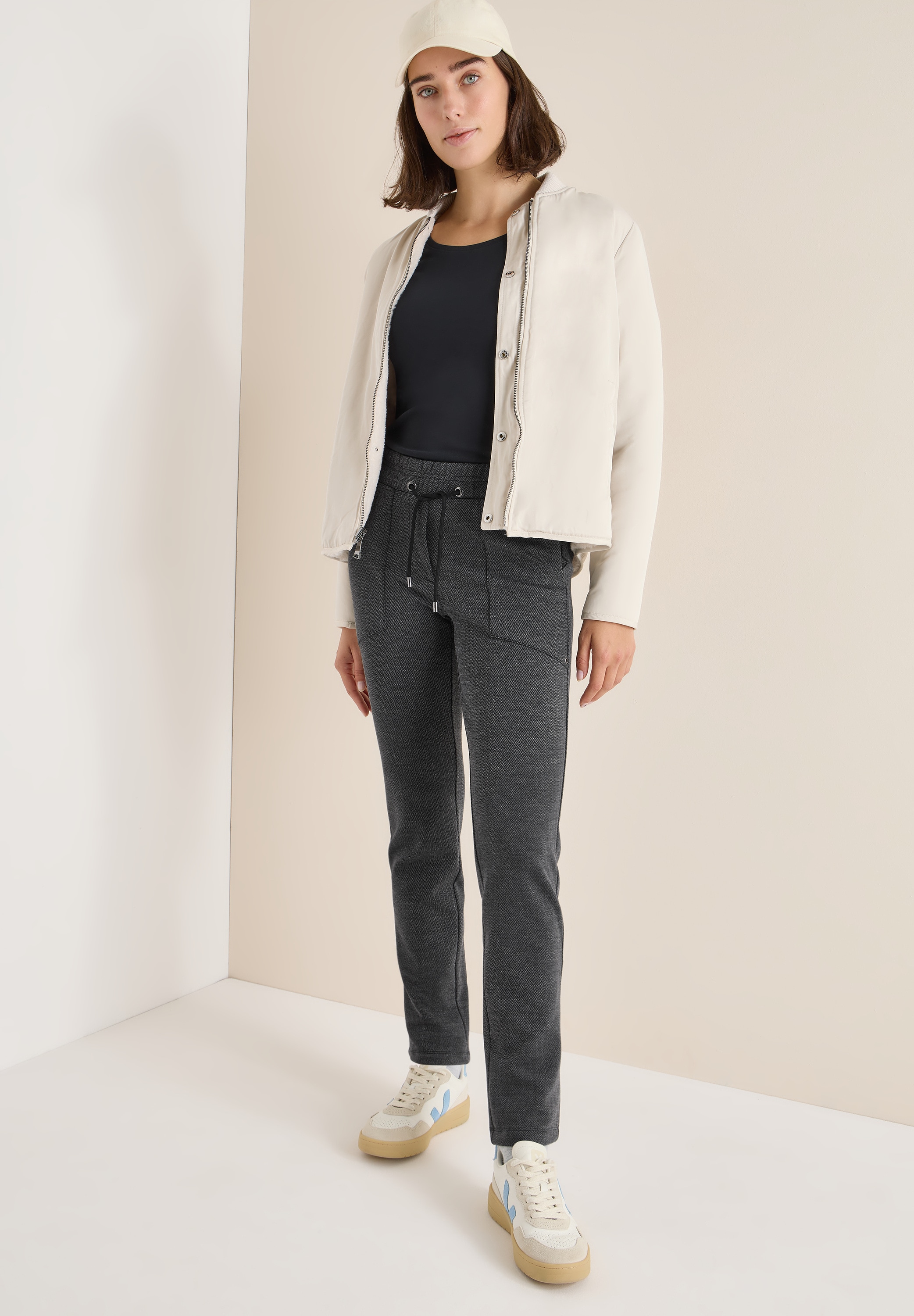 Cecil Stoffhose »Style Tracey«  mit Gummibund und Kordelzug