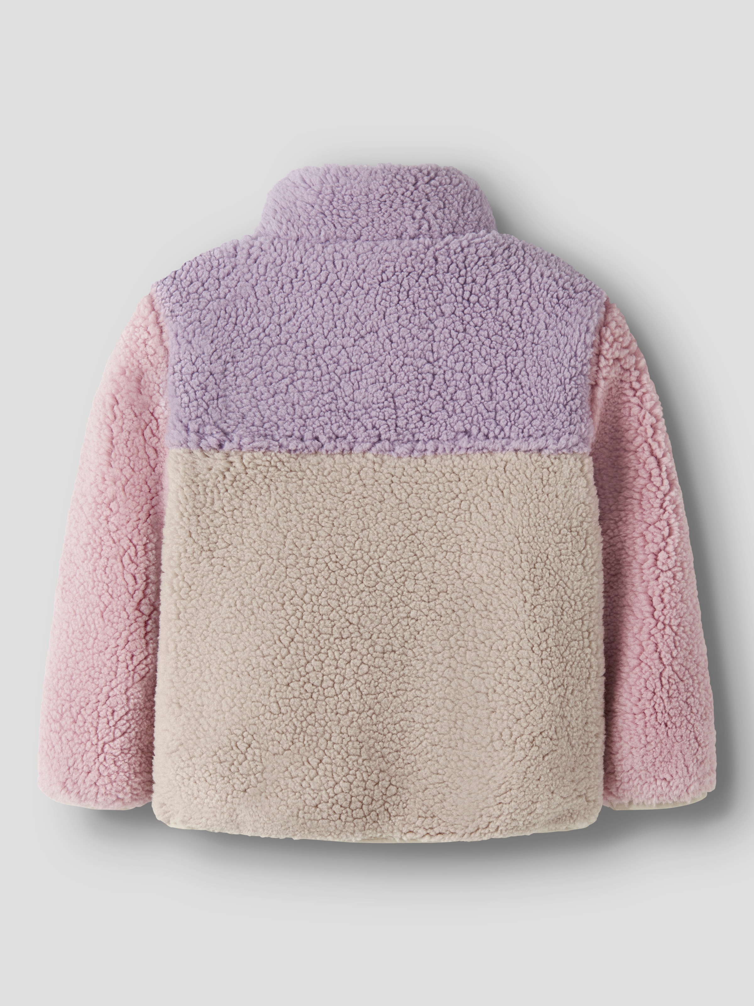 Name It Veste polaire »NMFMONICA TEDDY JACKET BLOCK« sans capuche