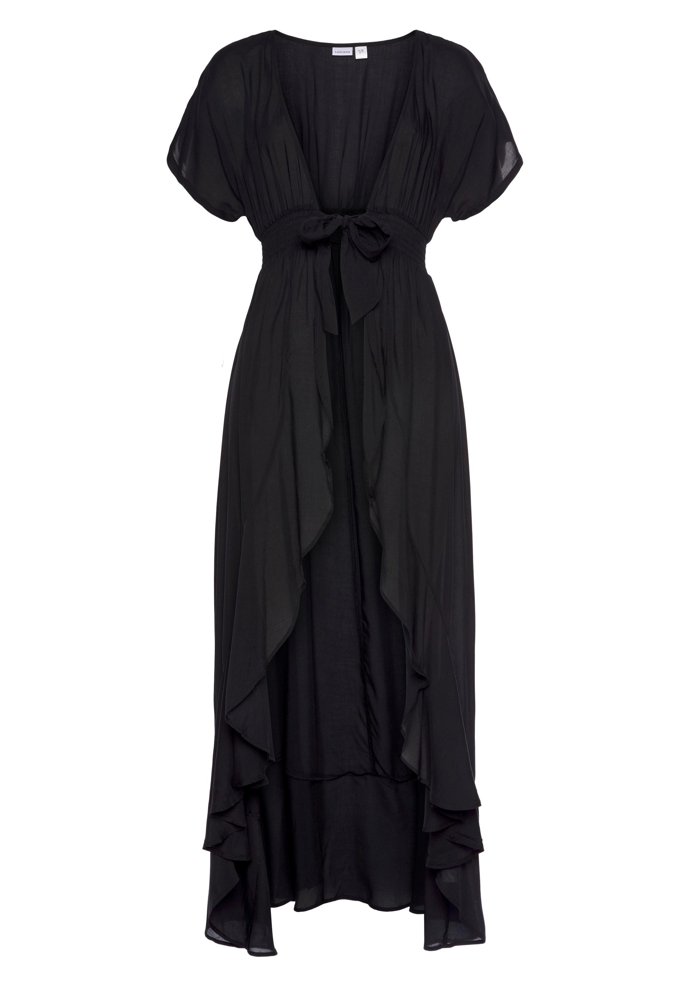 LASCANA Robe de plage avec rubans à nouer