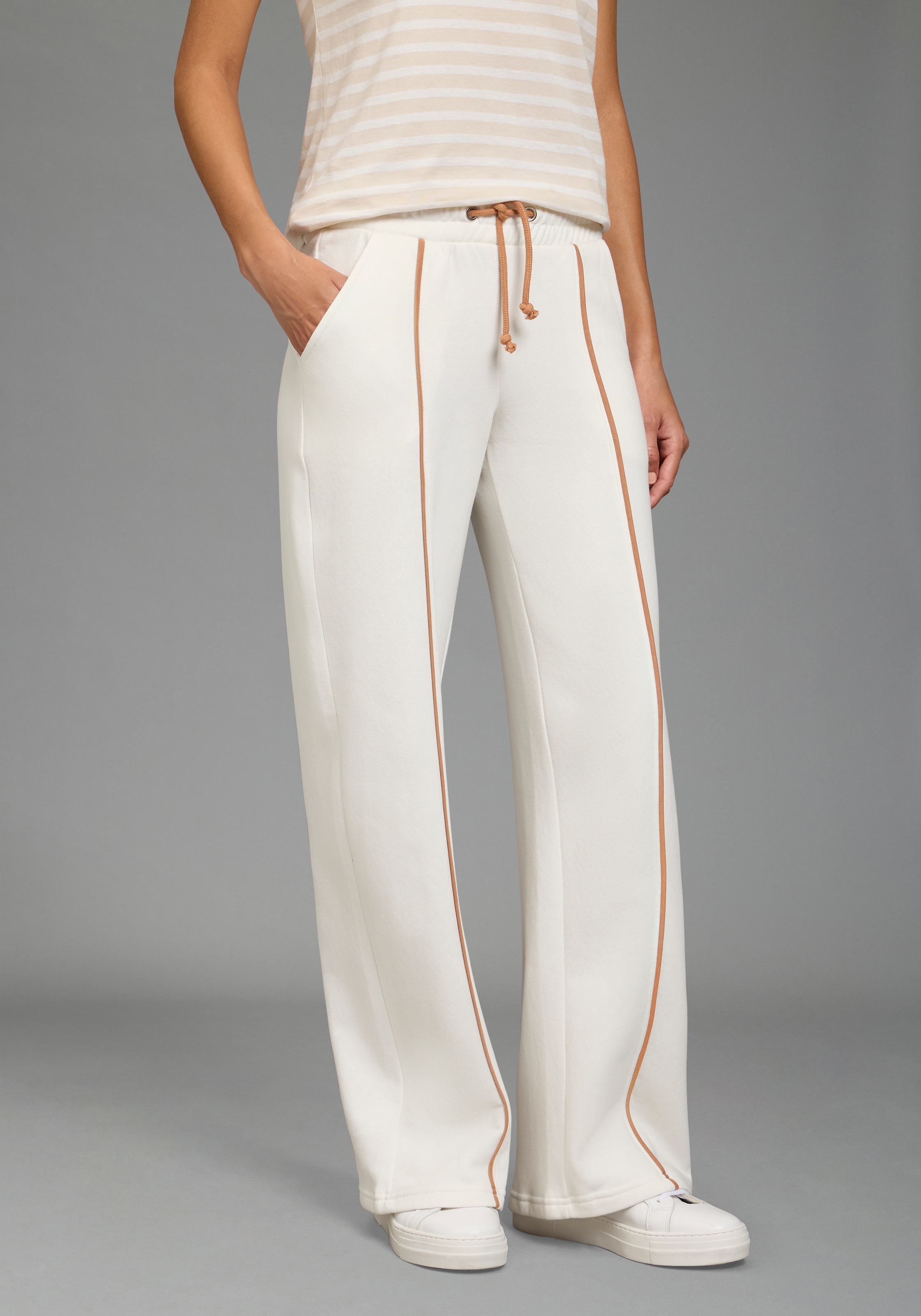 Image of Laura Scott Sweathose aus angerauter Sweatware, aus Baumwolle und Polyester
