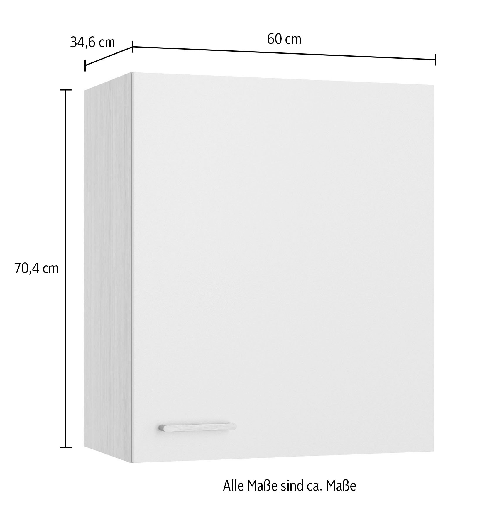 KOCHSTATION Armoire suspendue »KS-Lucy« Breite 60 cm, mit 1 Tür, 2 Einlegeböden, Soft-Close