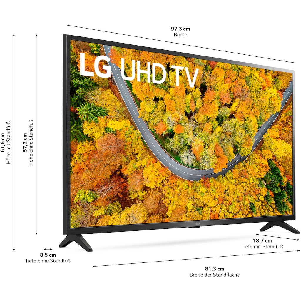 LG LCD-LED Fernseher »43UP75009LF«, 108 cm/43 Zoll, 4K Ultra HD, Smart-TV, LG Local Contrast,HDR10 Pro