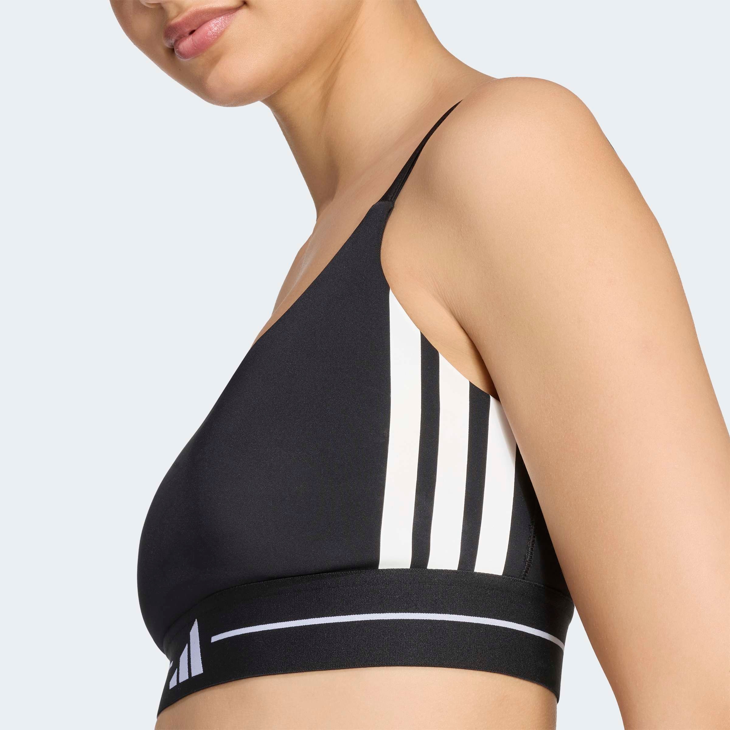 adidas Performance Soutien-gorge de sport »HYPERGLAM 3-STREIFEN SPORT-BH, LEICHTER HALT, GEPOLSTERT«