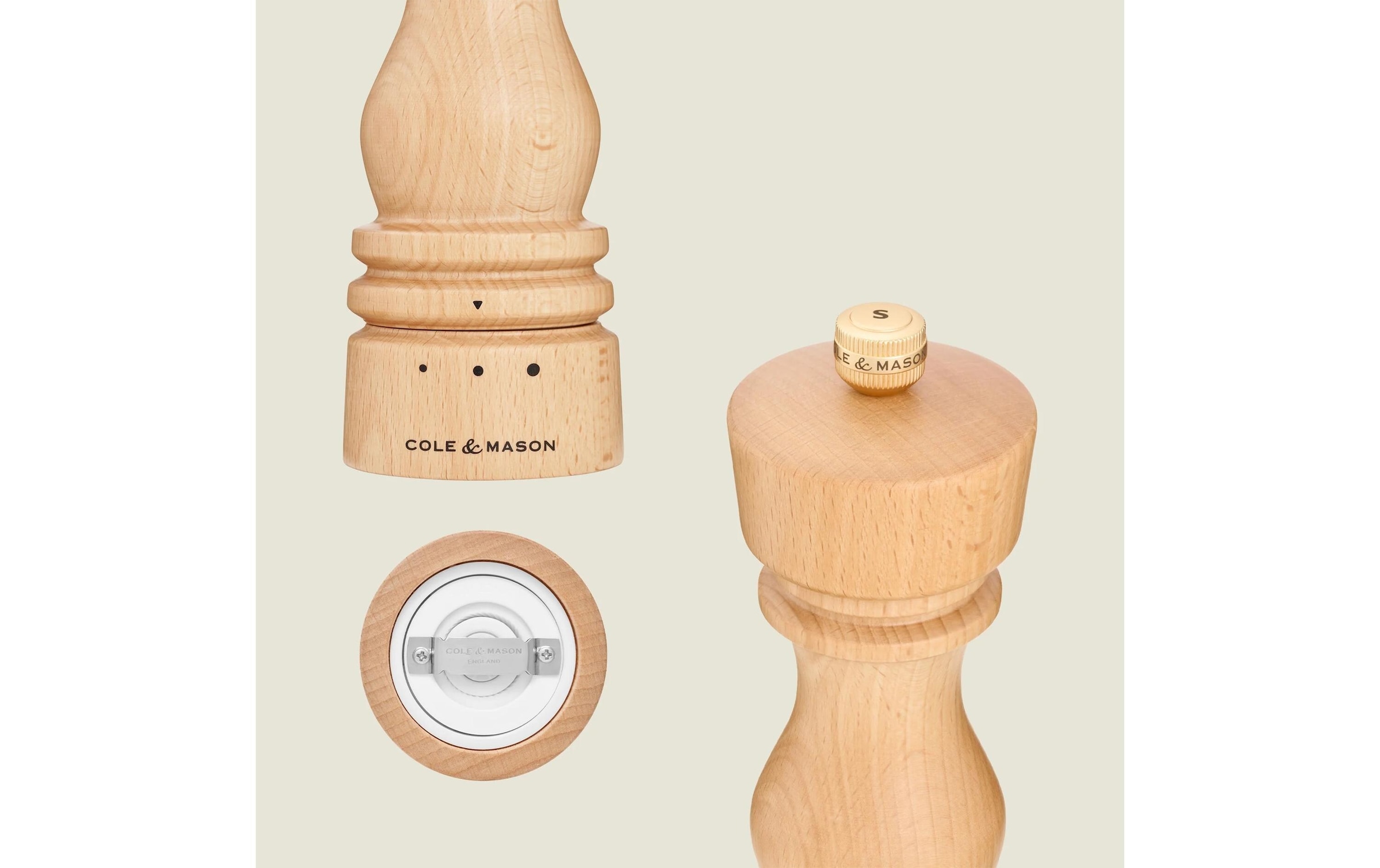Cole & Mason Salz-/Pfeffermühle »London 2 x 18 cm«