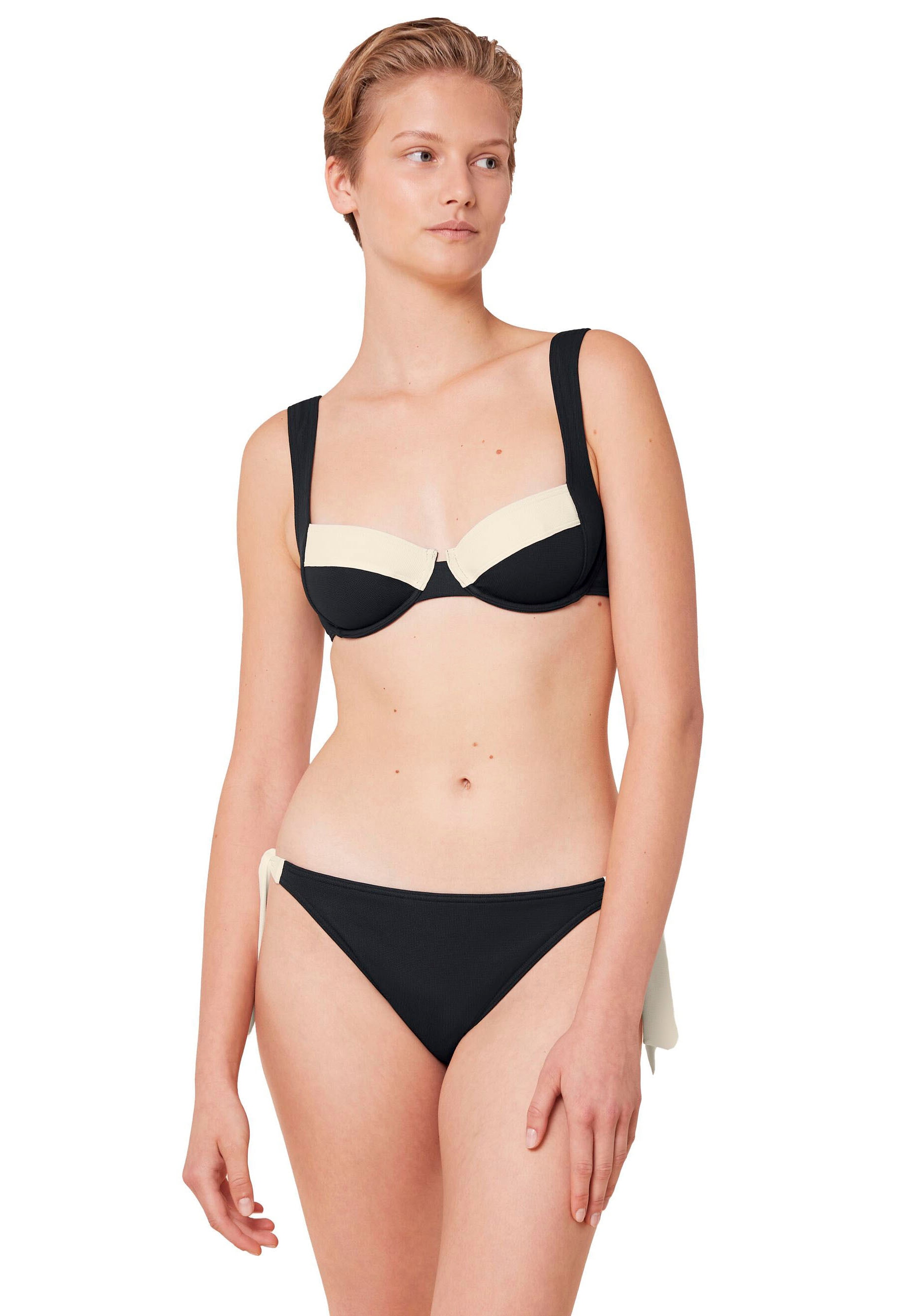 Balconette-Bikini-Top »Summer Glow W 02 sd«, Struktur-Piqué mit schmeichelhaft...