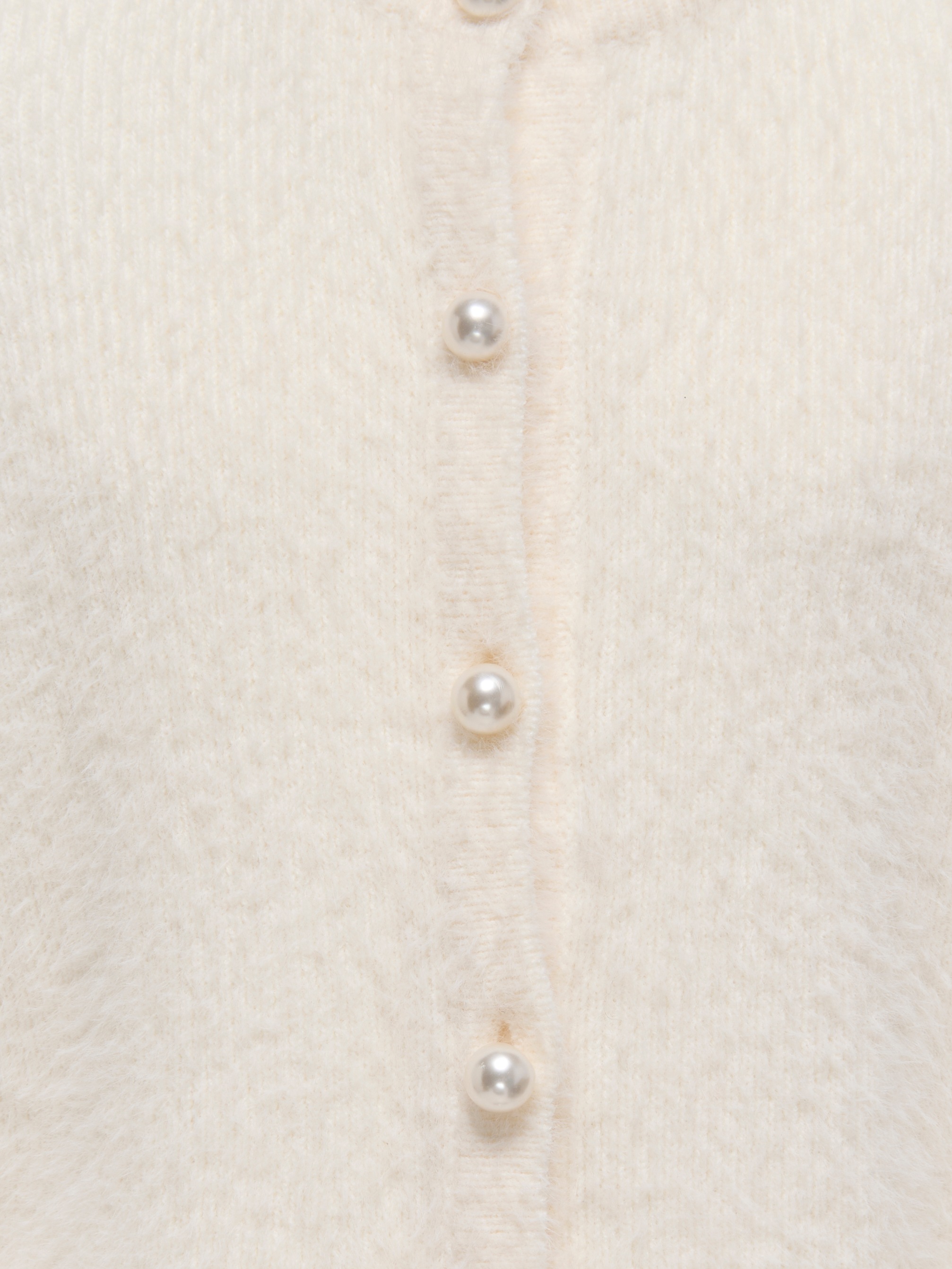 KIDS ONLY Veste en tricot »KOGPIUMO PETRA PEARL O-NECK CAR KNT NOOS« mit Zierperlenknöpfen