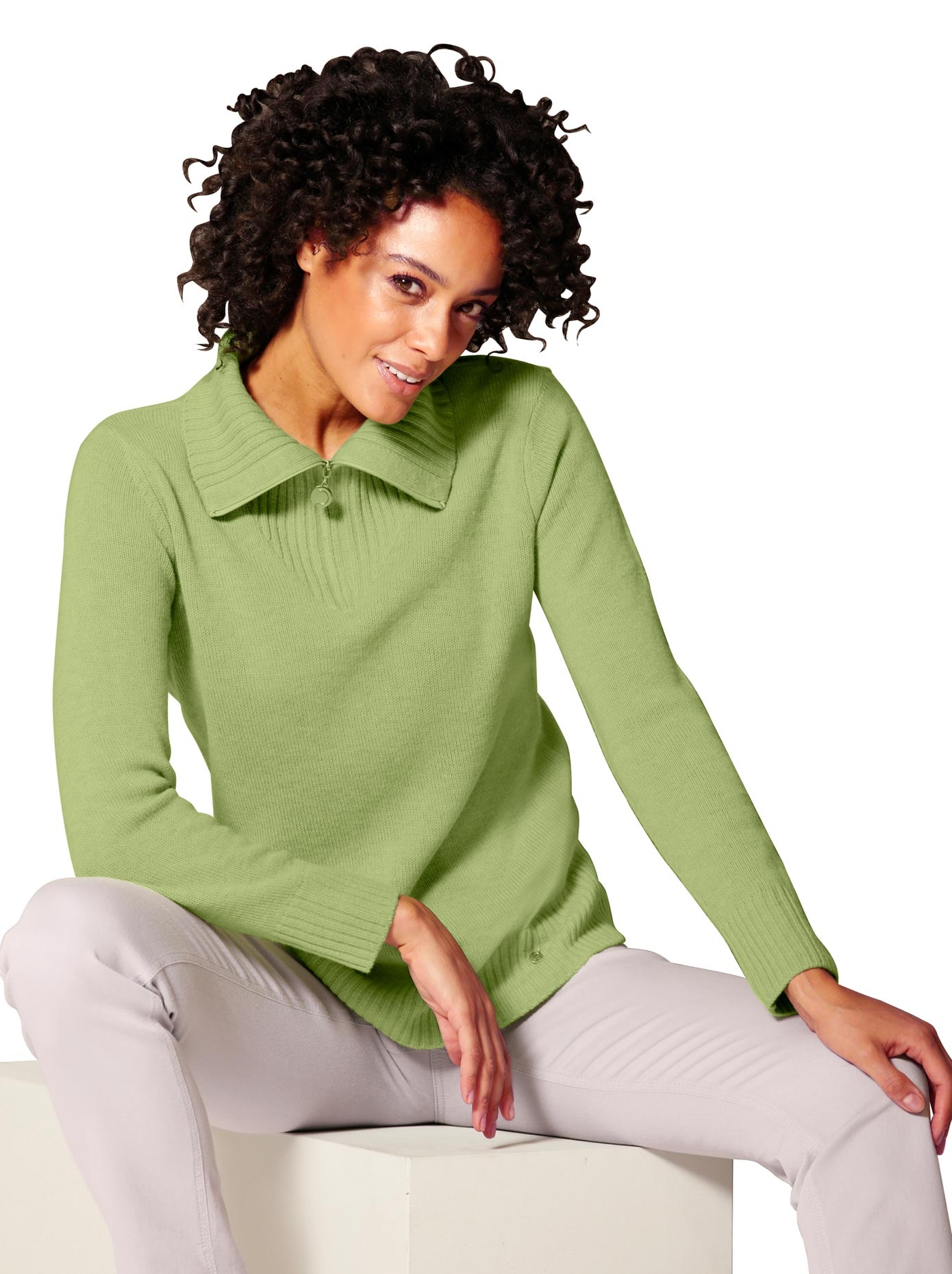 Image of CREATION L PREMIUM Troyer »Merino-Kaschmir-Pullover« bei Ackermann Versand Schweiz