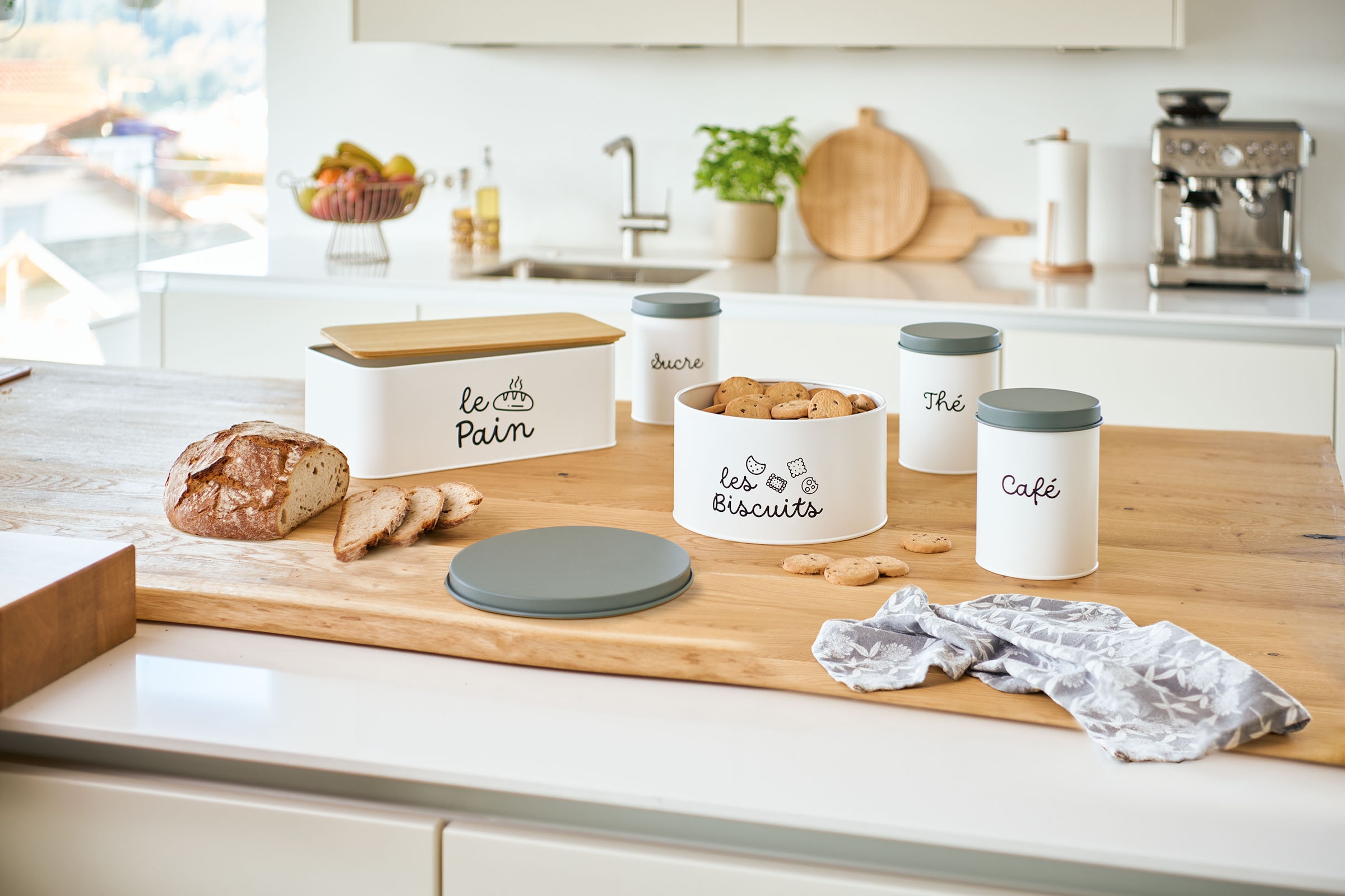 Zeller Present Boîte à pain 1 cuis tlg. Französischen Charme