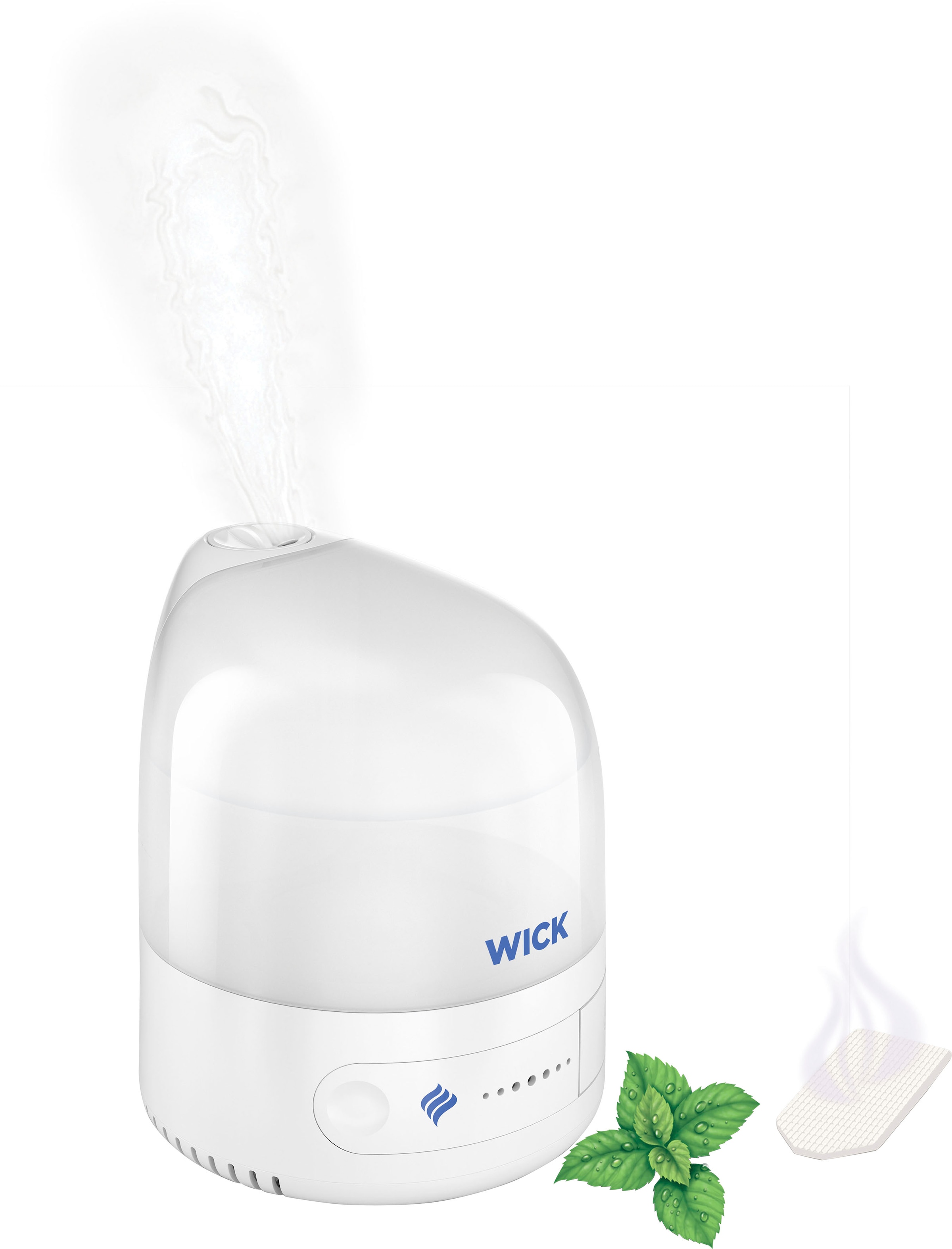 WICK Luftbefeuchter »Persönlicher Kaltluft-Ultraschall-Luftbefeuchter - WUL510«, 7 l Wassertank, UNSER KLEINSTER LUFTBEFEUCHTER: Kompakt, intuitiv, einfach zu bedienen
