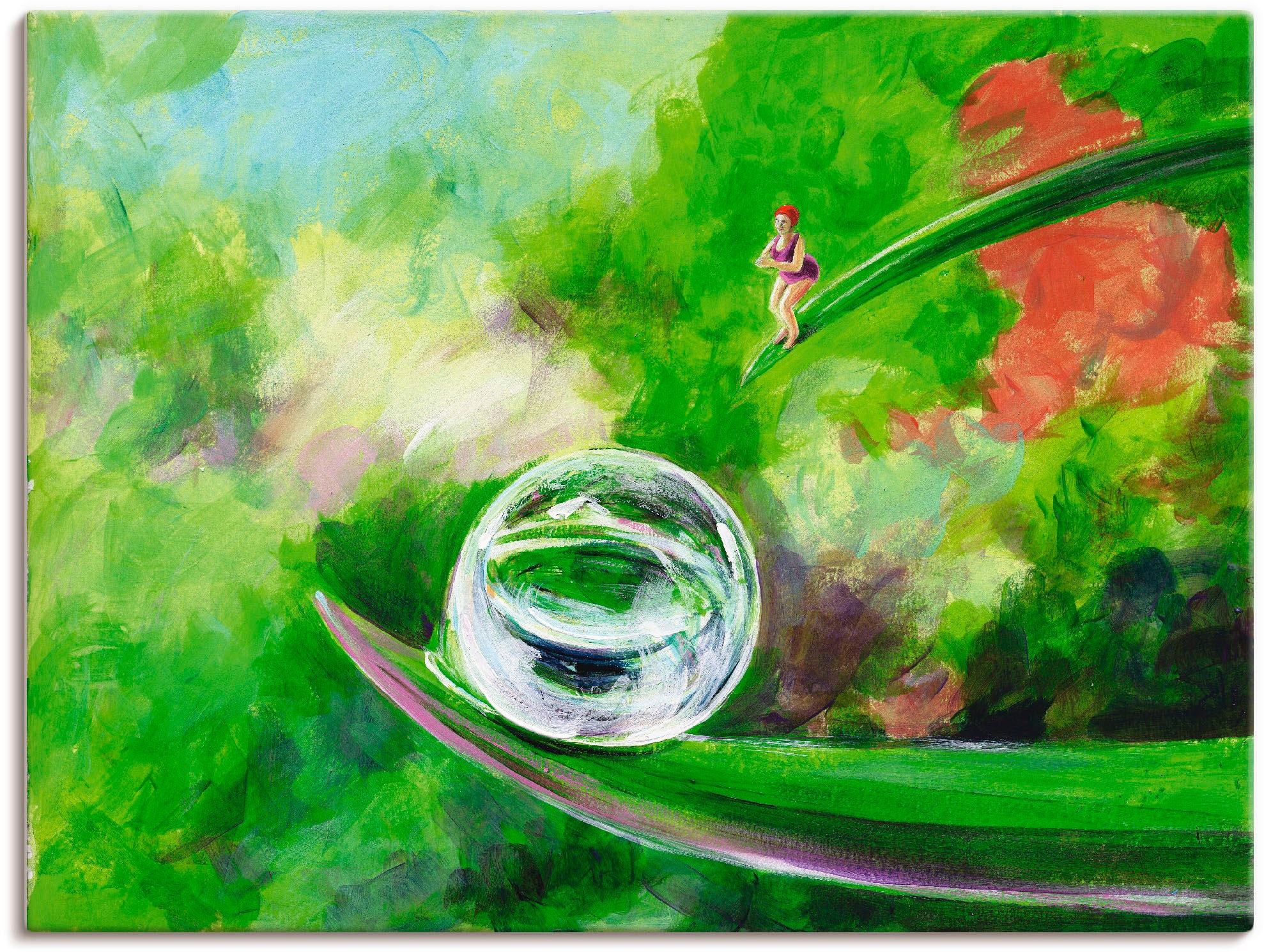 Image of Artland Wandbild »Glückssee«, Gräser, (1 St.), in vielen Grössen & Produktarten -Leinwandbild, Poster, Wandaufkleber / Wandtattoo auch für Badezimmer geeignet bei Ackermann Versand Schweiz