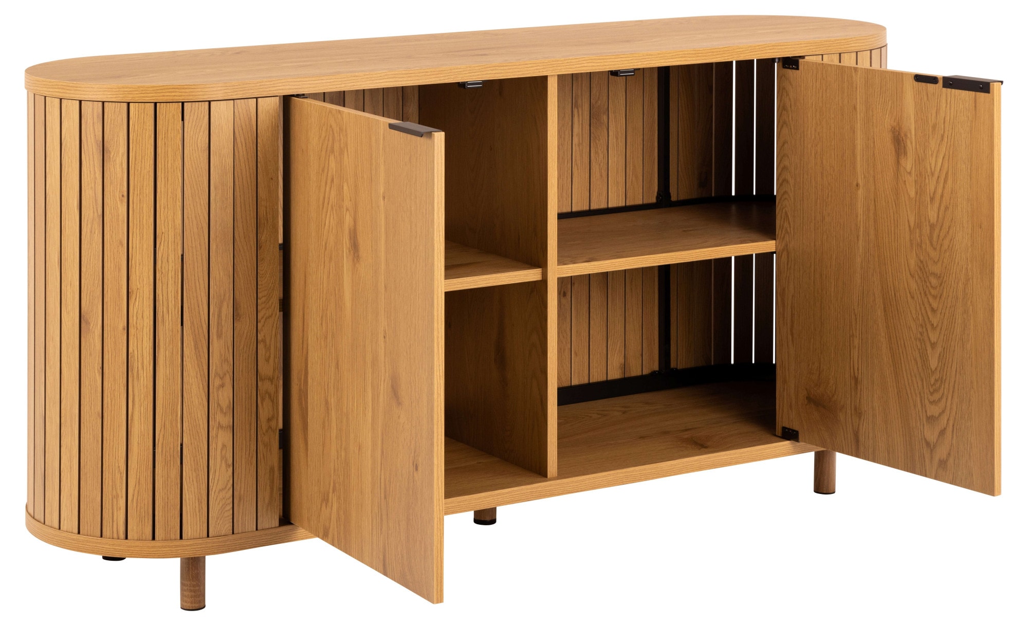 ACTONA GROUP Sideboard »Colima« Anrichte, matt Wildeiche rau Melamin, Gestell Wildeiche, 160x45x80 cm