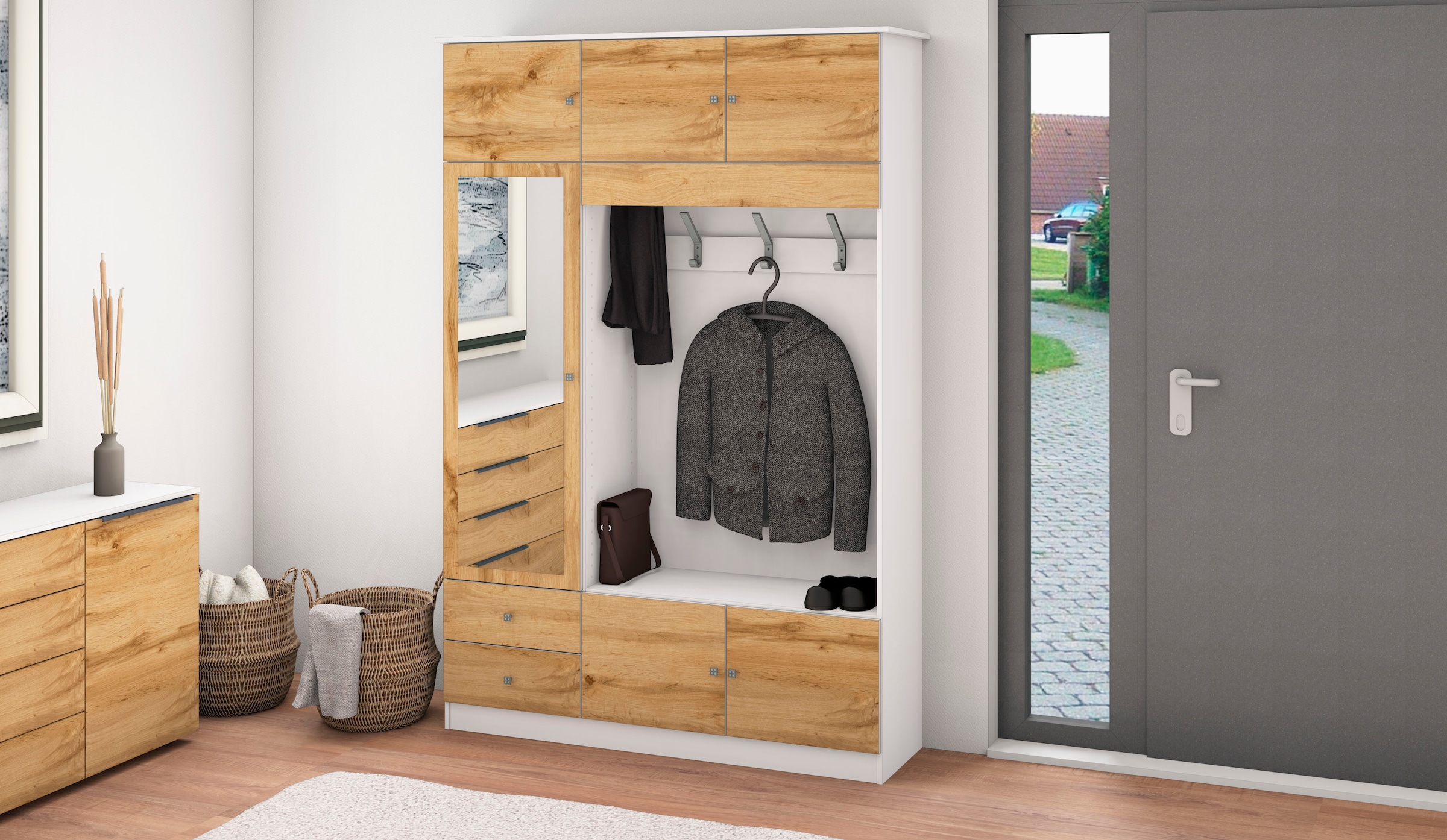 borchardt Möbel Garderobenschrank »Kompakta«, Höhe 202 cm