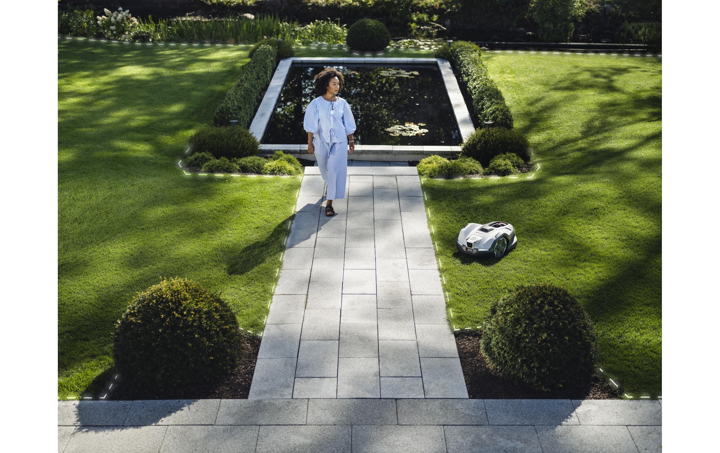 Husqvarna Rasenmähroboter »410 VE NERA ohne Referenzstation 1500 m²«  mit Diebstahlalarm, GPS, PIN-Code