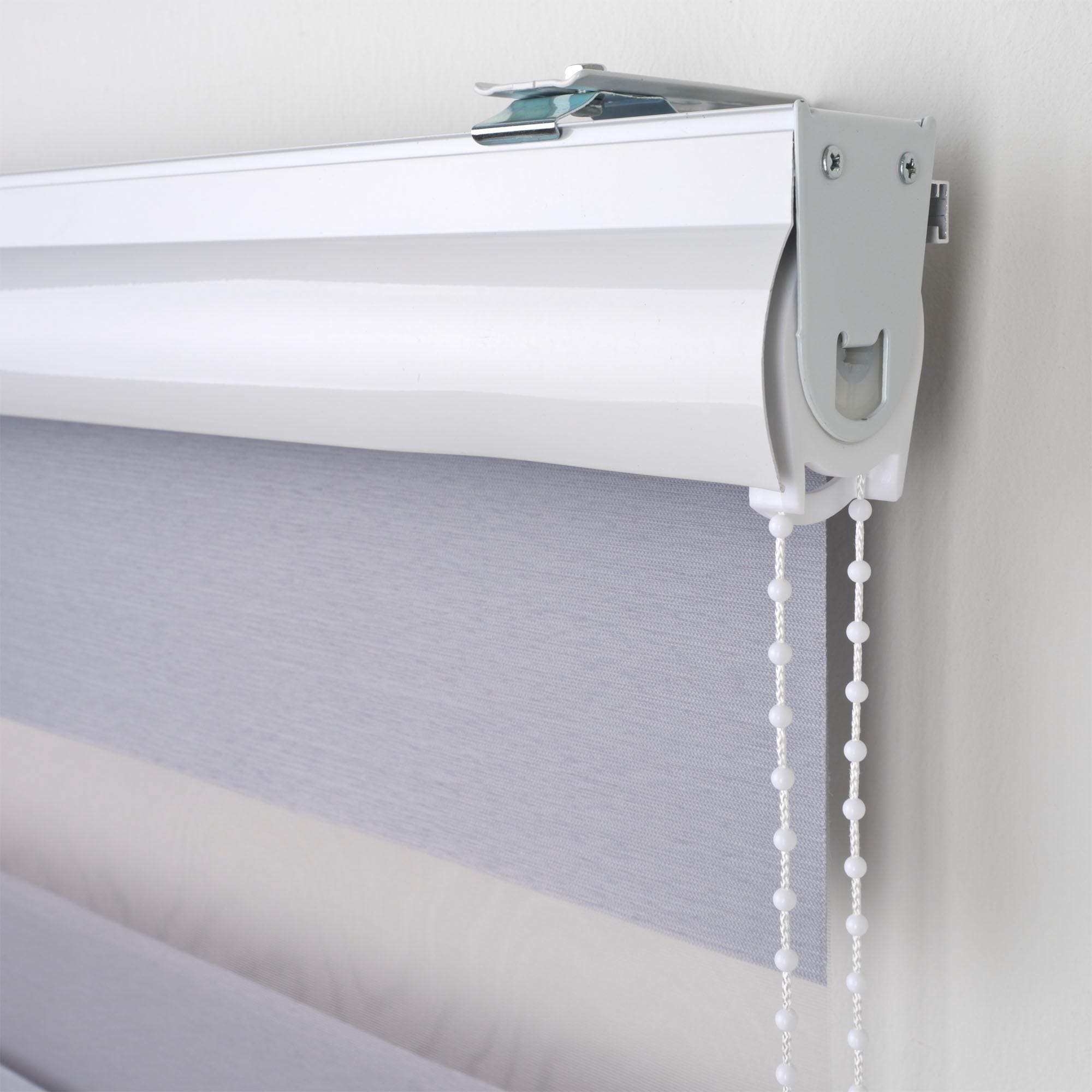 Liedeco Doppelrollo »DUO-Rollo mit 20 cm Streifen«, Lichtschutz, mit Bohren, im Fixmass