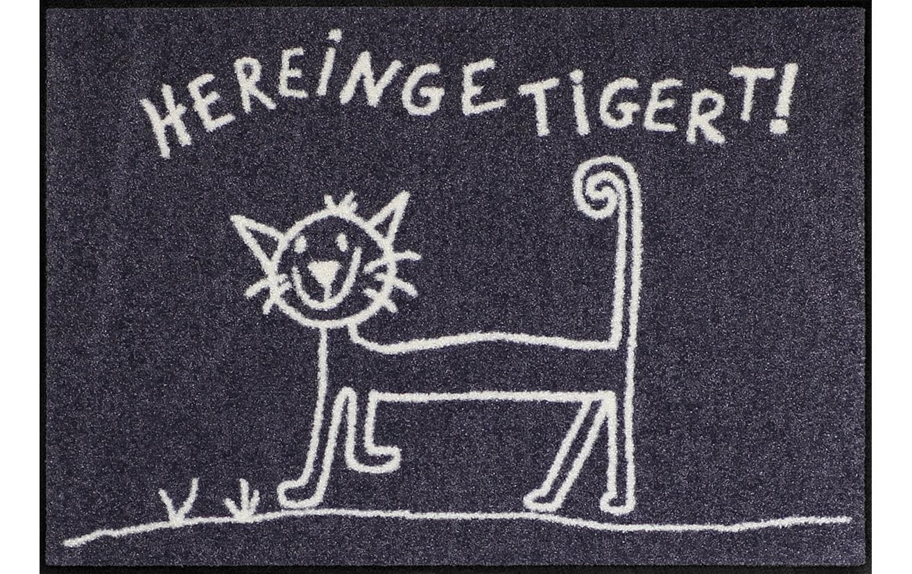 Image of Salonloewe Fussmatte "Hereingetigert Fussmatte" quadratisch