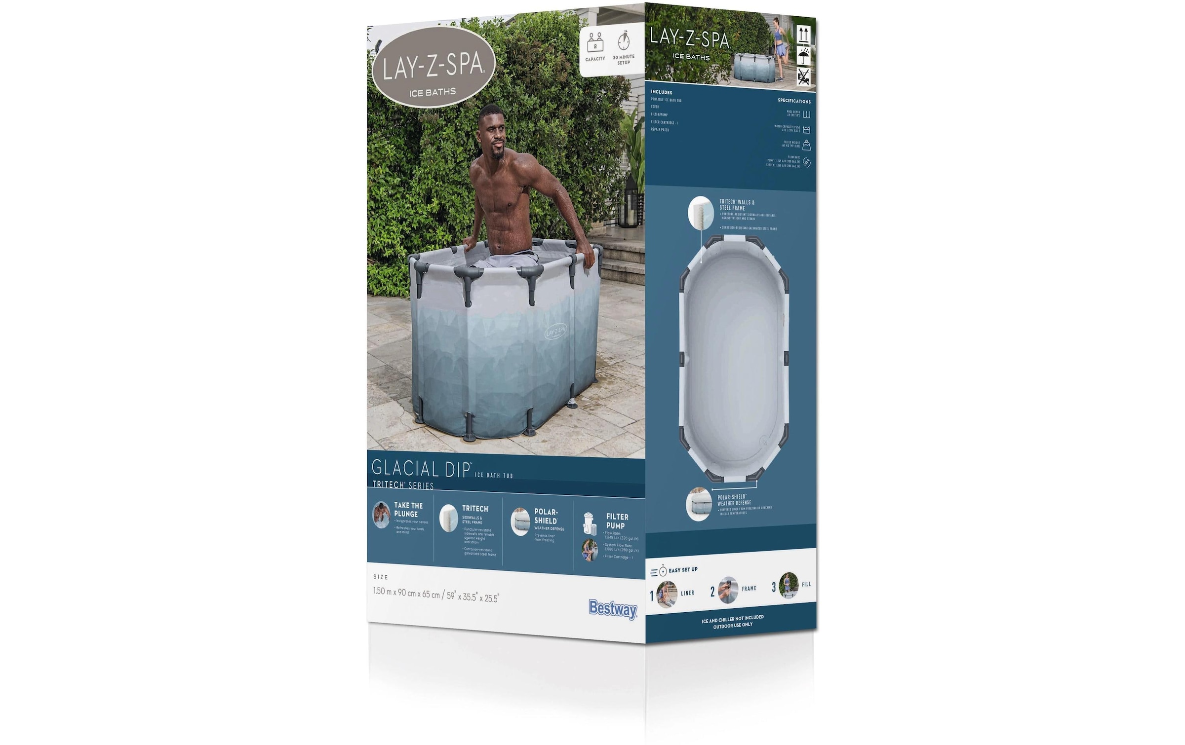 Bestway Piscine ronde »Lay-Z-Spa Glacial Dip«