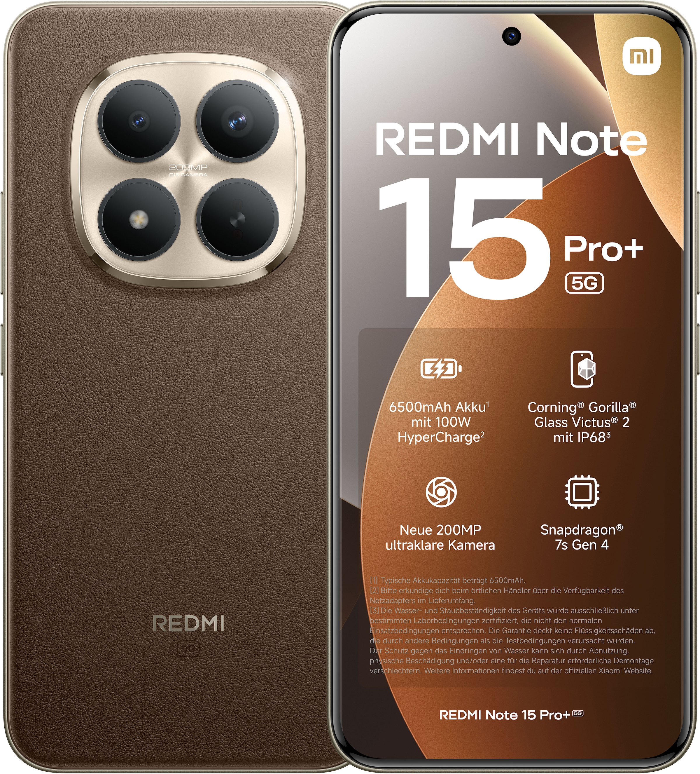 Xiaomi Smartphone »Redmi Note 15 Pro+ 5G 8+256« Moka brun