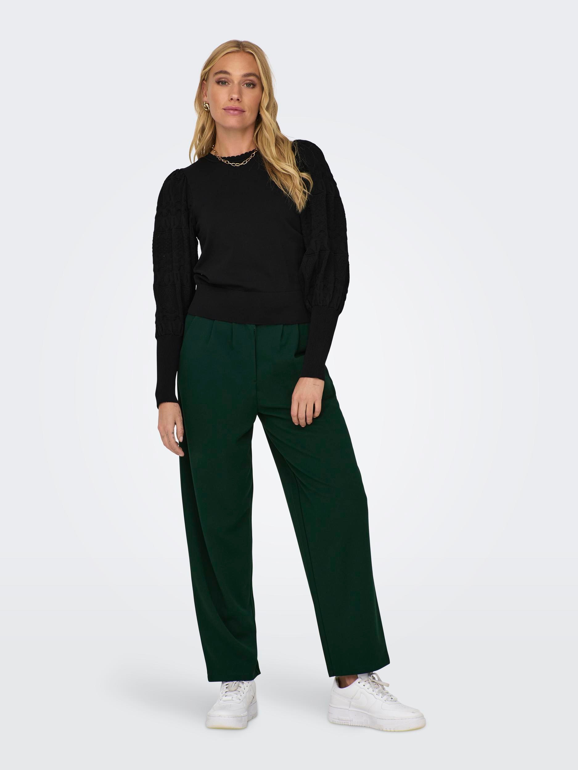ONLY Rundhalspullover »ONLMELITA L/S O-NECK PULLOVER KNT NOOS«