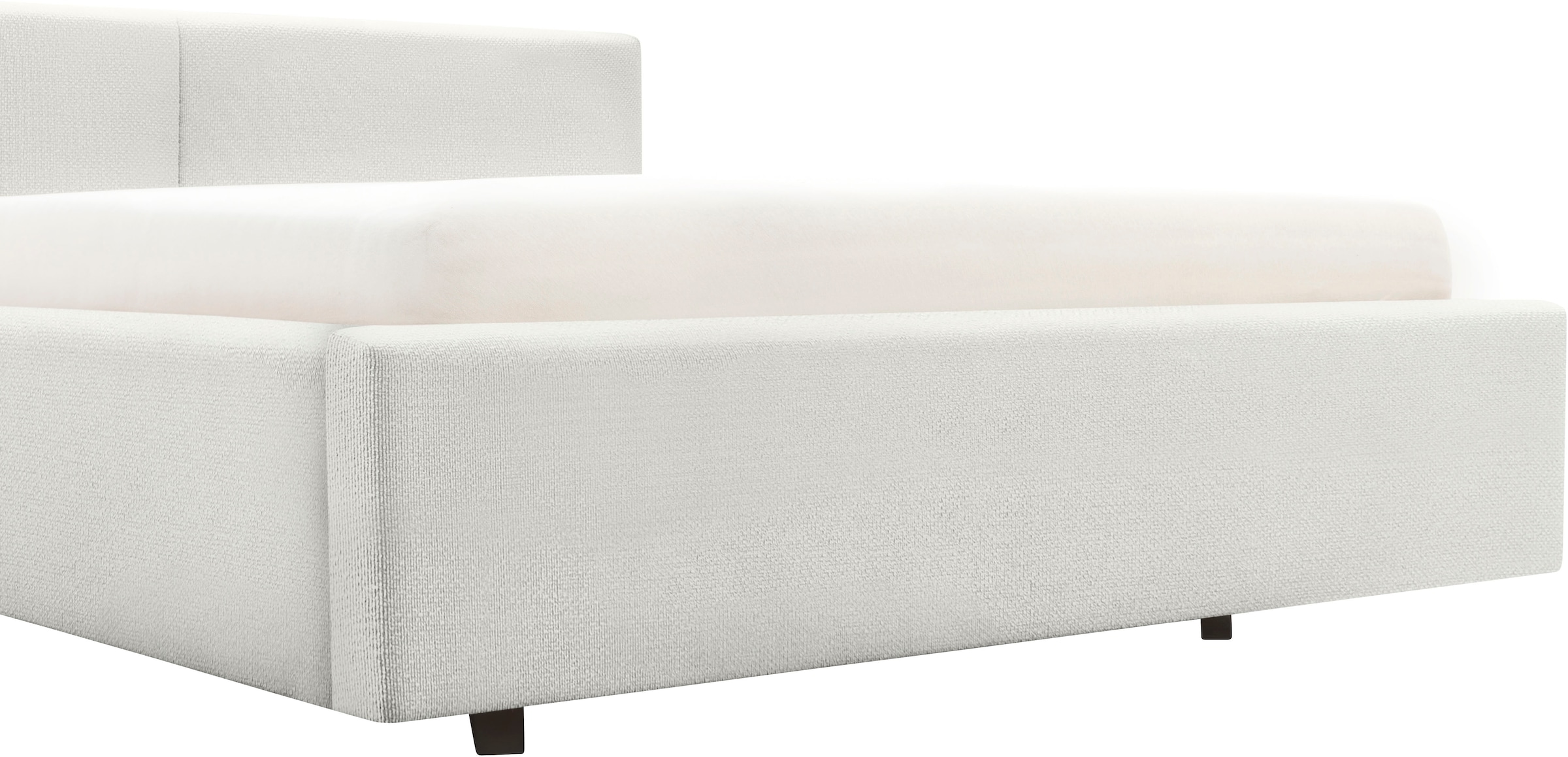 meise.möbel Polsterbett »Cube wahlweise mit Matratze und Bettkasten«, extra flaches Kopfteil, erhältlich in den Breiten 140cm, 160cm & 180cm