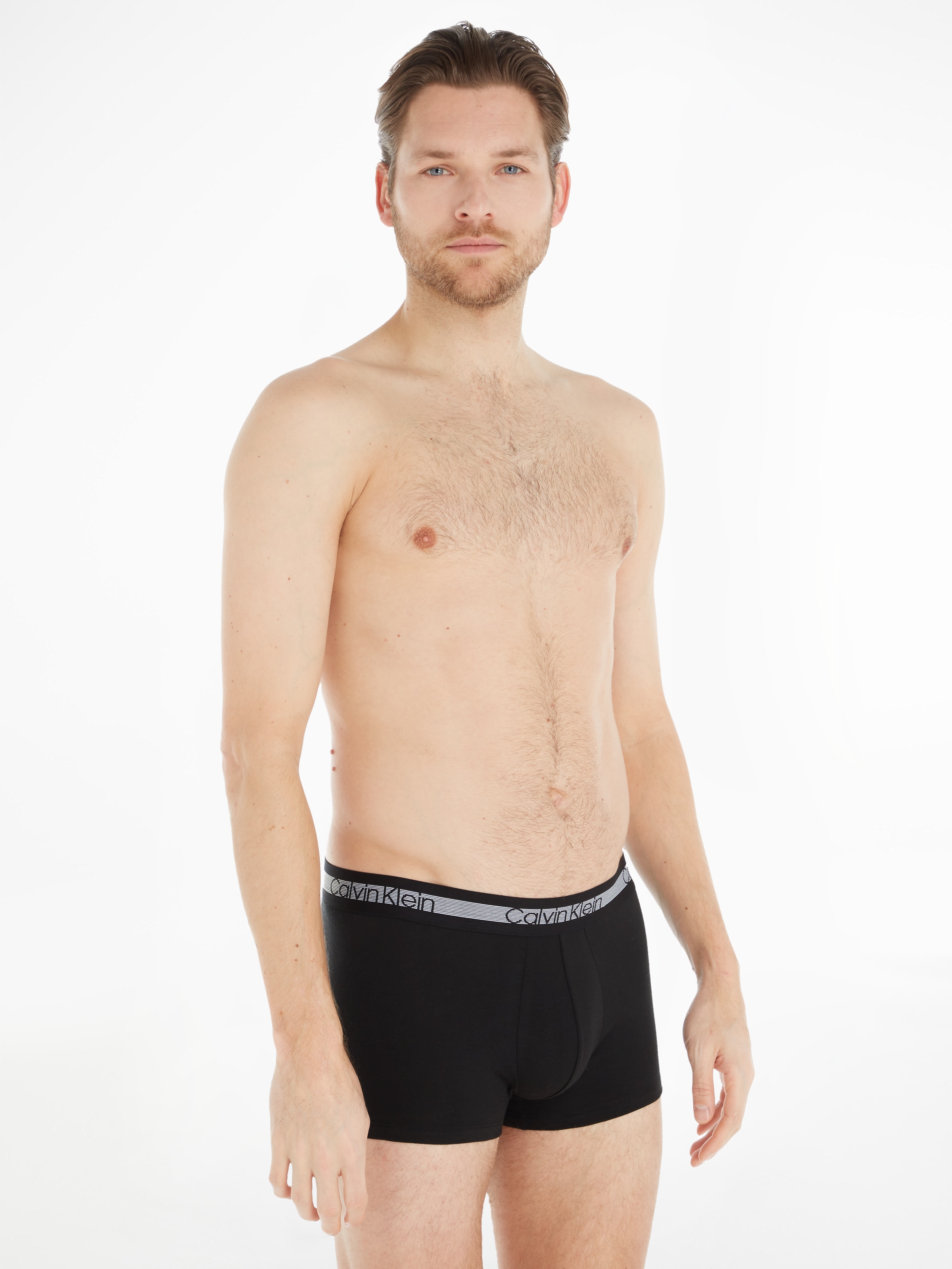 Calvin Klein Underwear Boxer »Cooling«, (3 St.), fein gestreifter Taillenbund