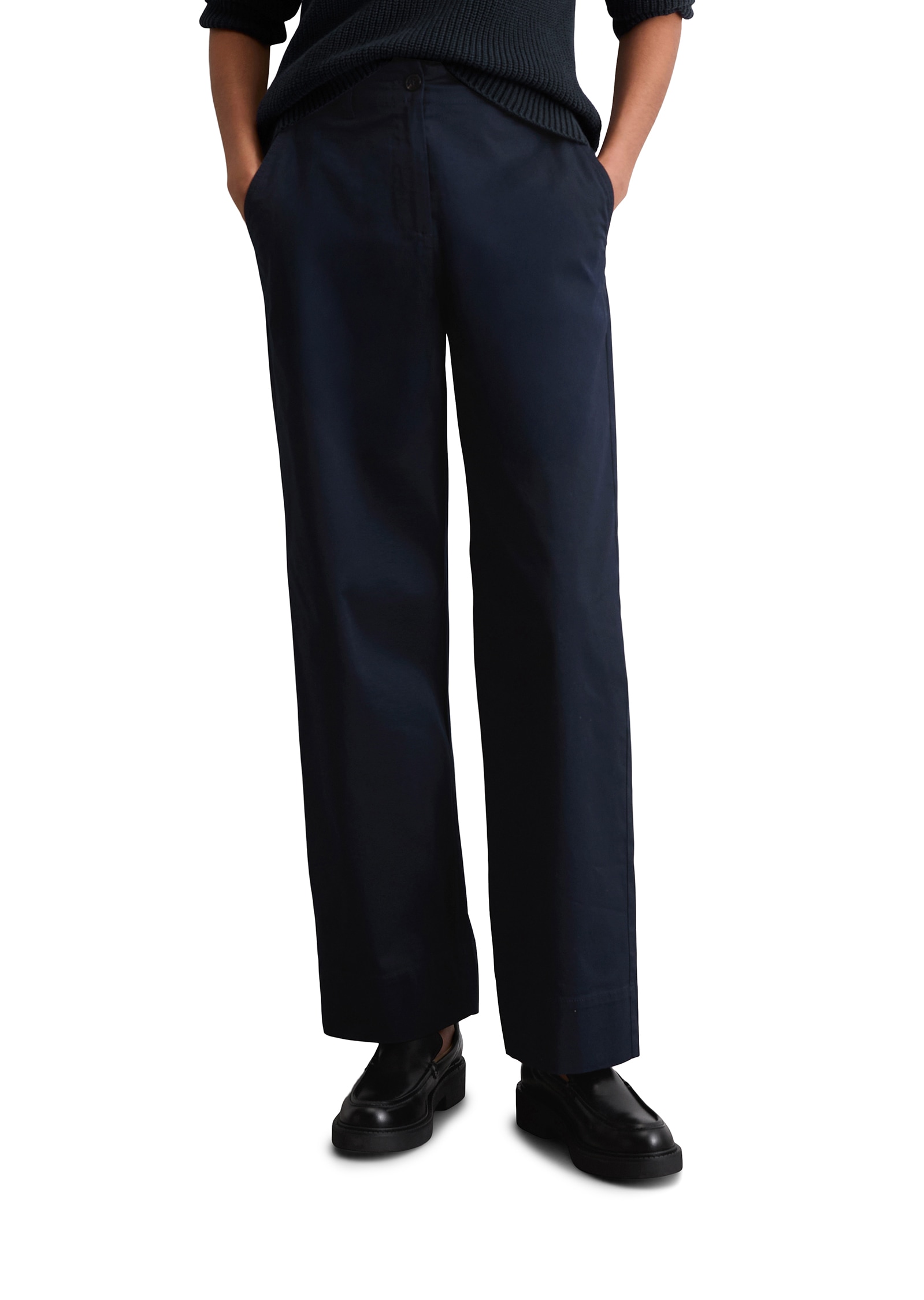 Marc O'Polo Chinos »Lande«  weit, aus stretchigem Organic Cotton-Twill