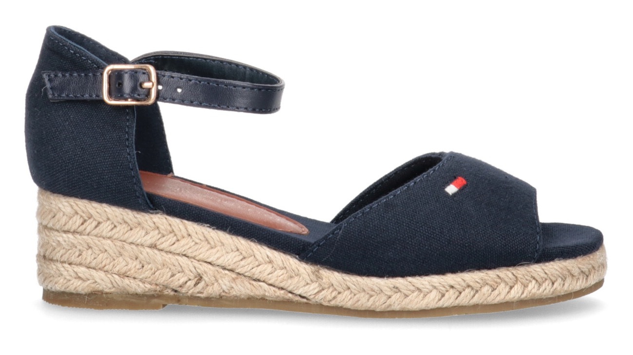 Image of Tommy Hilfiger Riemchensandale »ROPE WEDGE SANDAL«, mit gesticker Logoflag bei Ackermann Versand Schweiz
