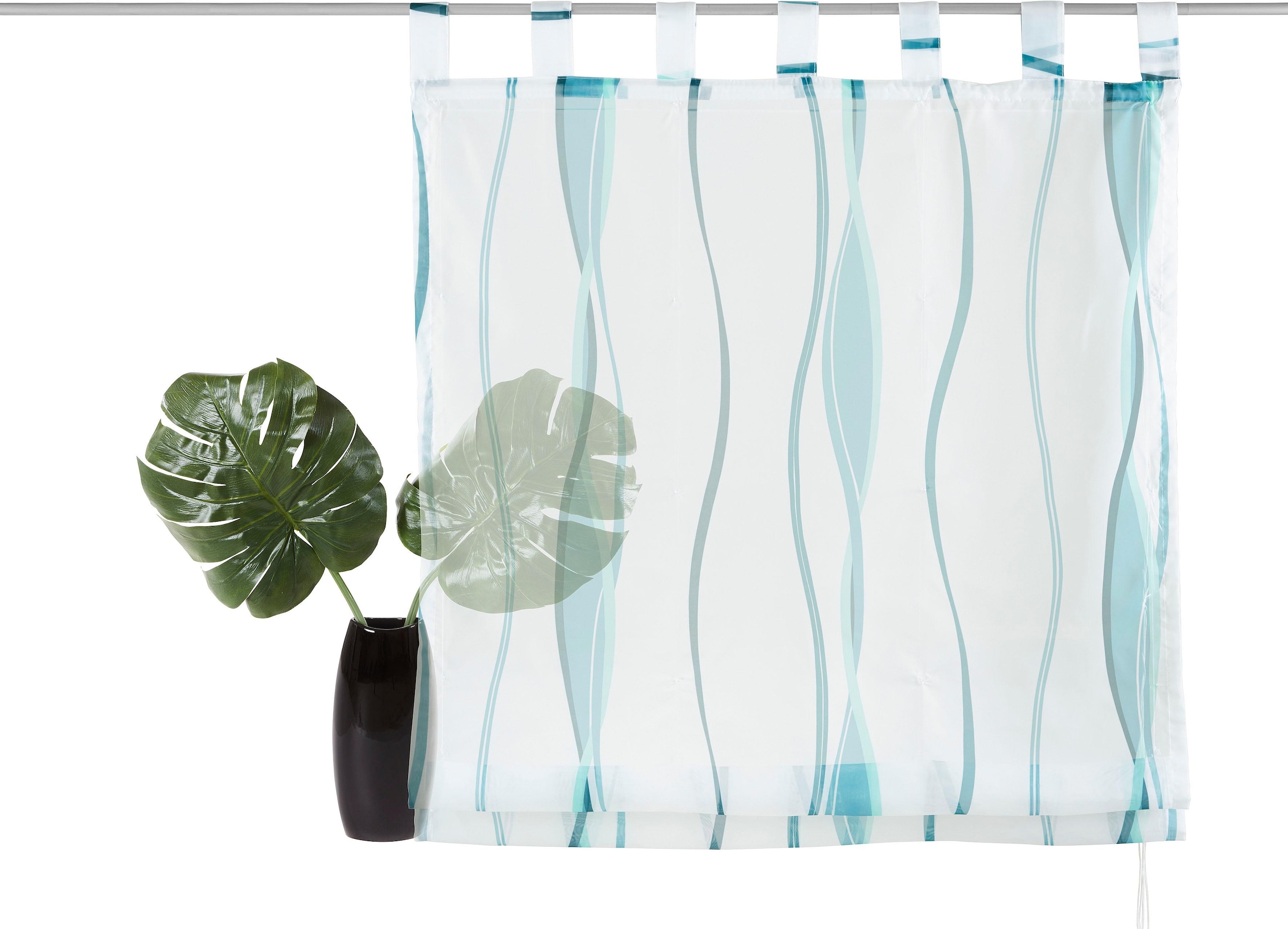 ♕ versandkostenfrei auf my Raffrollo mit home »Dimona«, Polyester Voile, Schlaufen, Transparent,