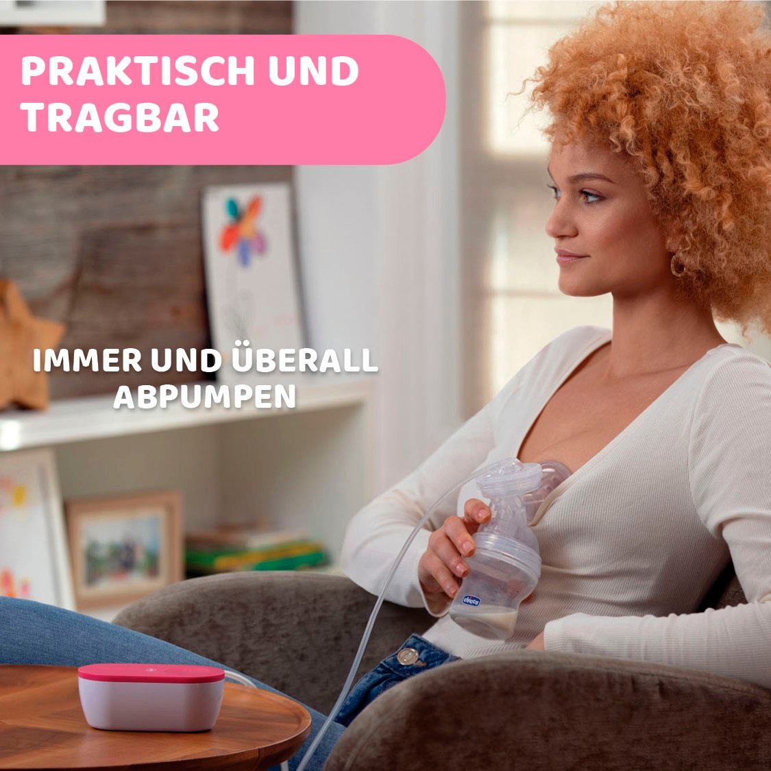 Chicco Elektrische Milchpumpe tragbar