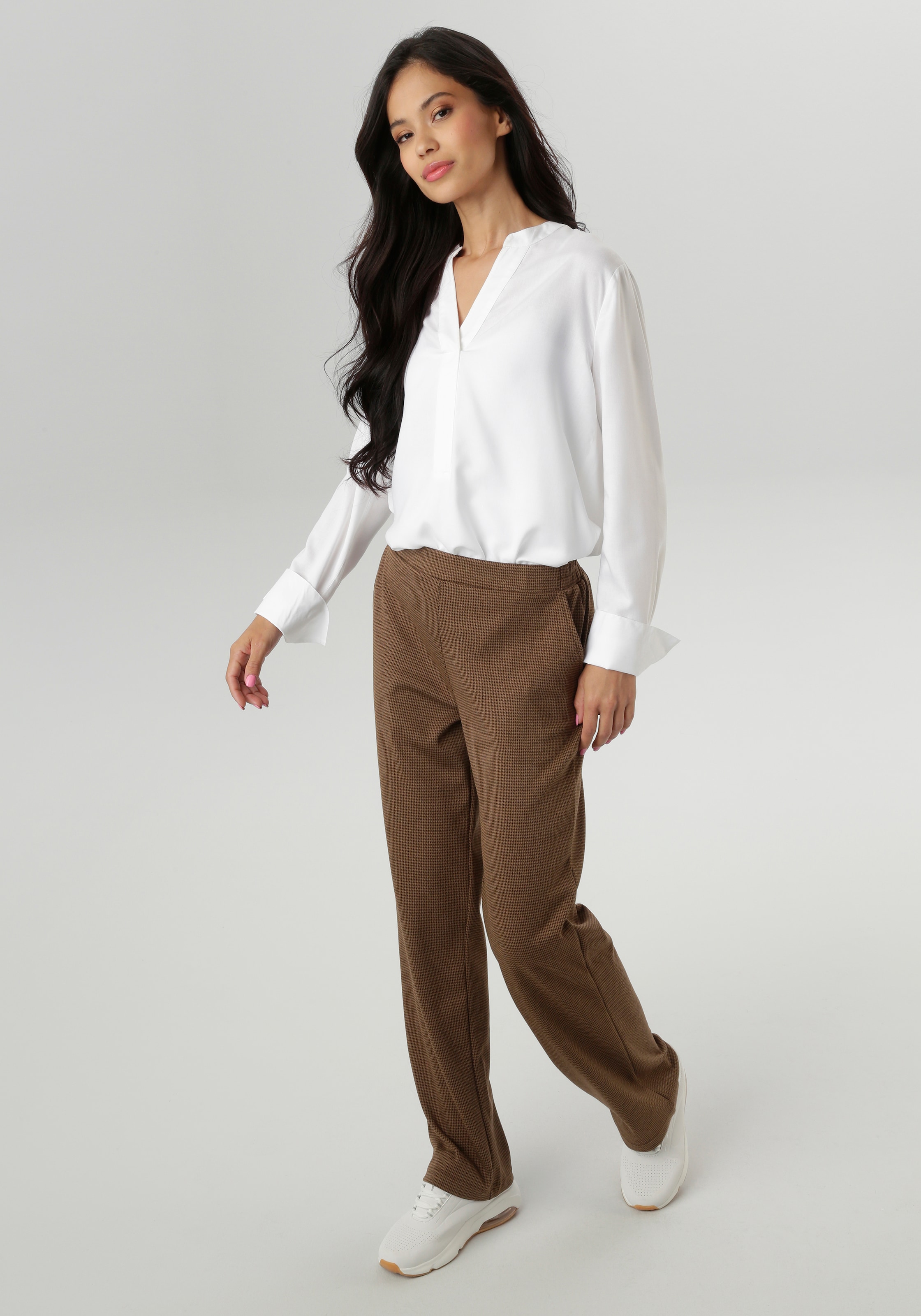 Aniston SELECTED Schlupfhose, mit trendiger Karomusterung - NEUE KOLLEKTION