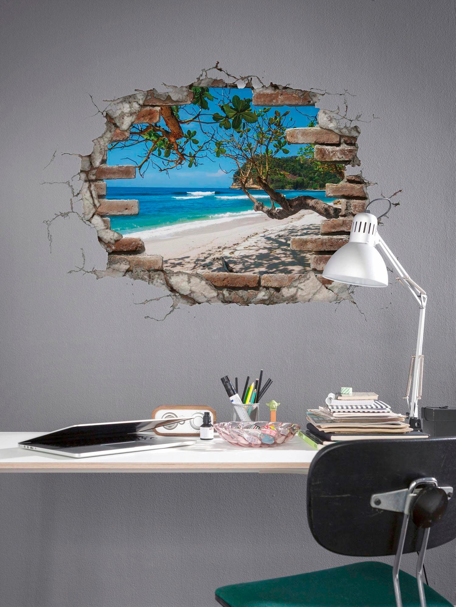 Image of Komar Wandtattoo "Break Out - Grösse 50 x 70 cm" selbstklebend, Wandsticker