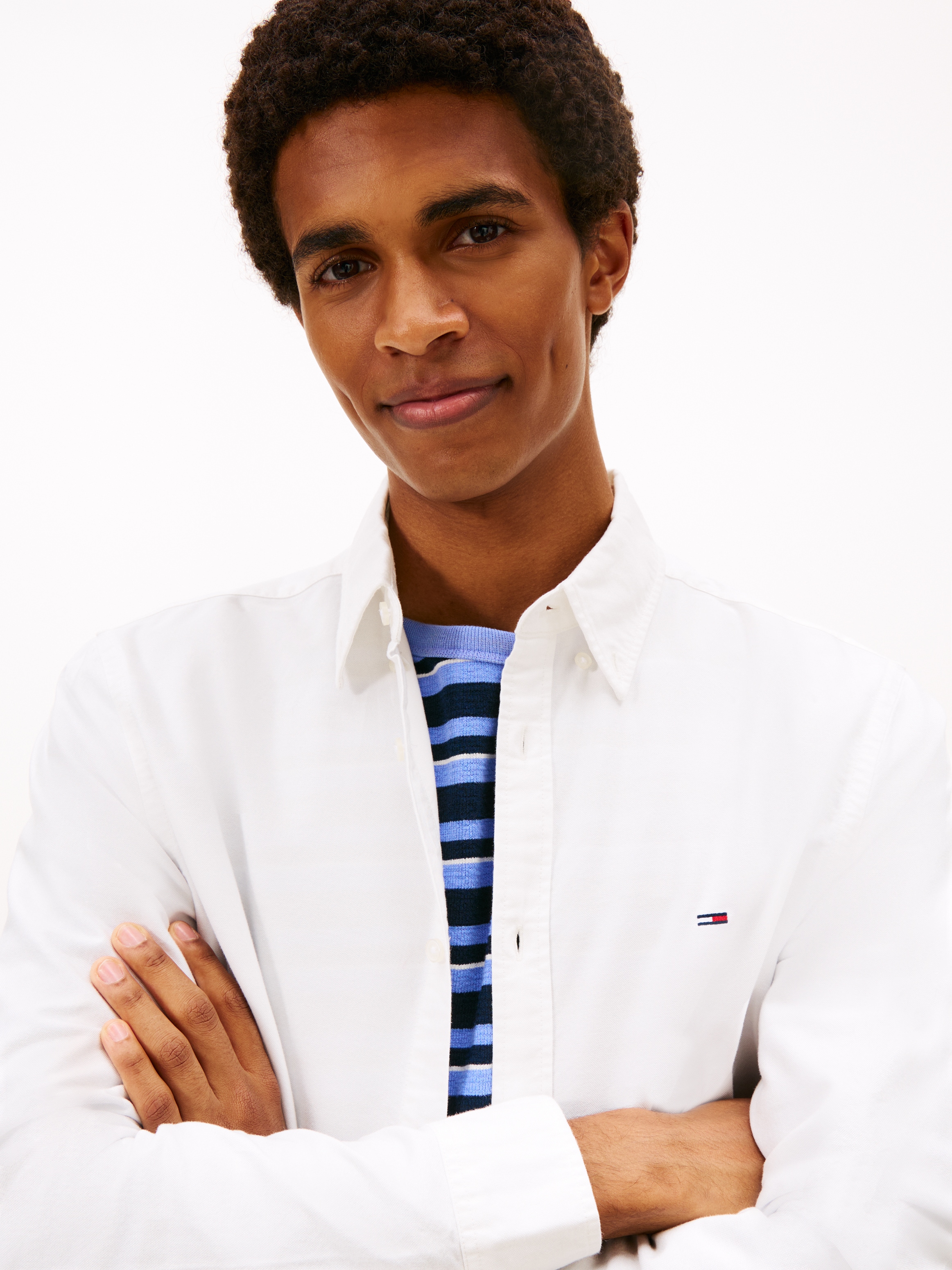 Tommy Jeans Langarmhemd »TJM OXFORD« regular fit, Button-down-Kragen, basic