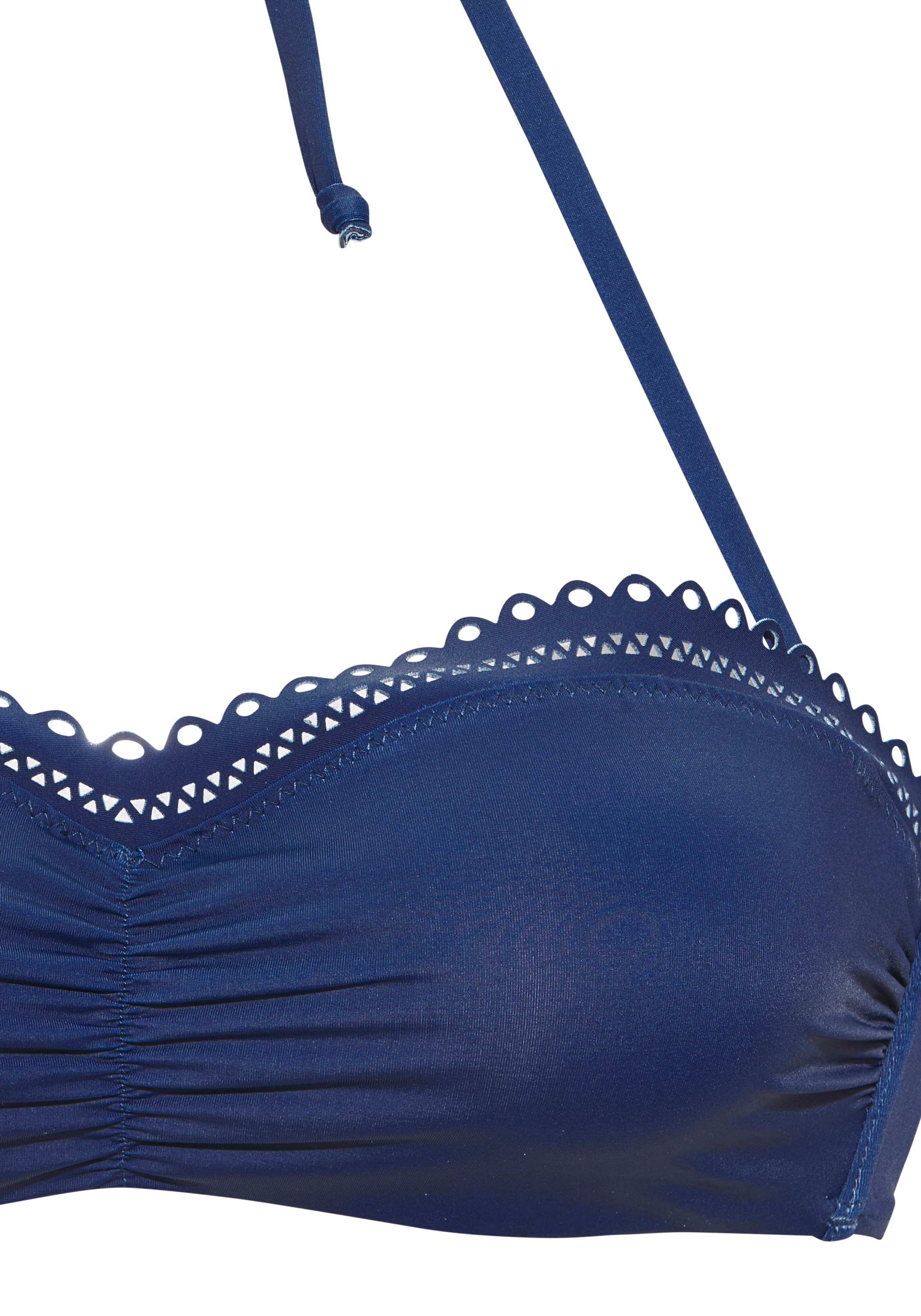 s.Oliver Top bikini bandeau à armatures »Aiko« mit Häkeloptik