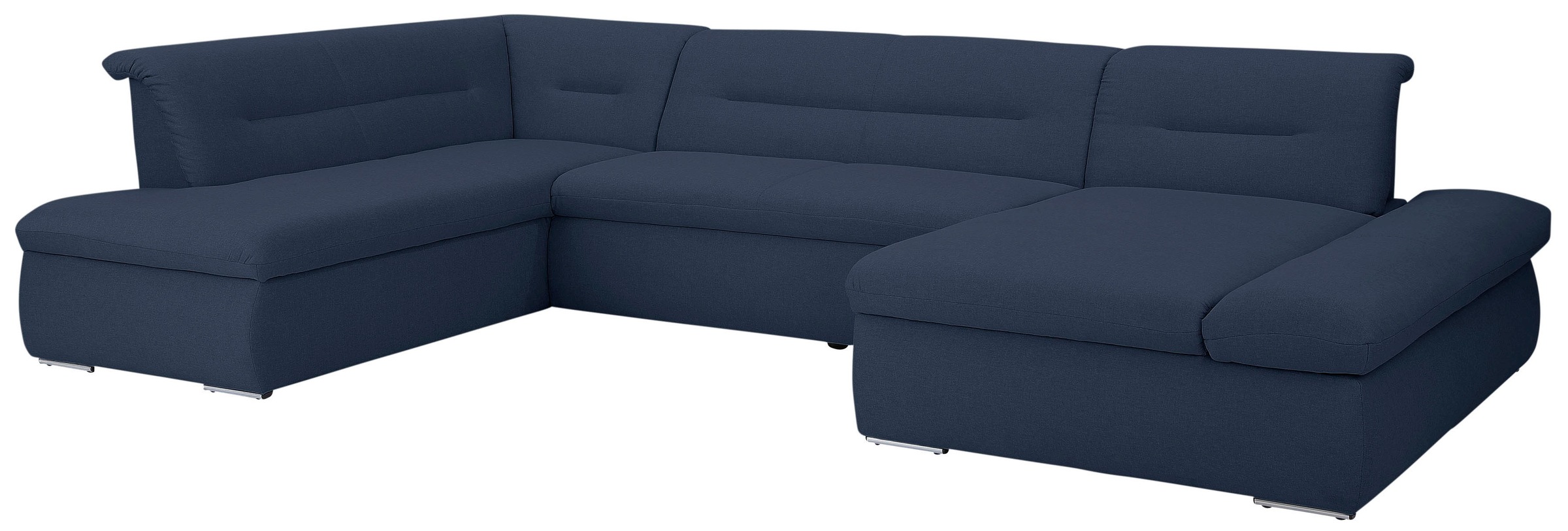 Home affaire Wohnlandschaft »Avesa U-Form« Wahlweise mit Armteilverstellung und Bettfunktion, B/T/H: 355/216/80cm
