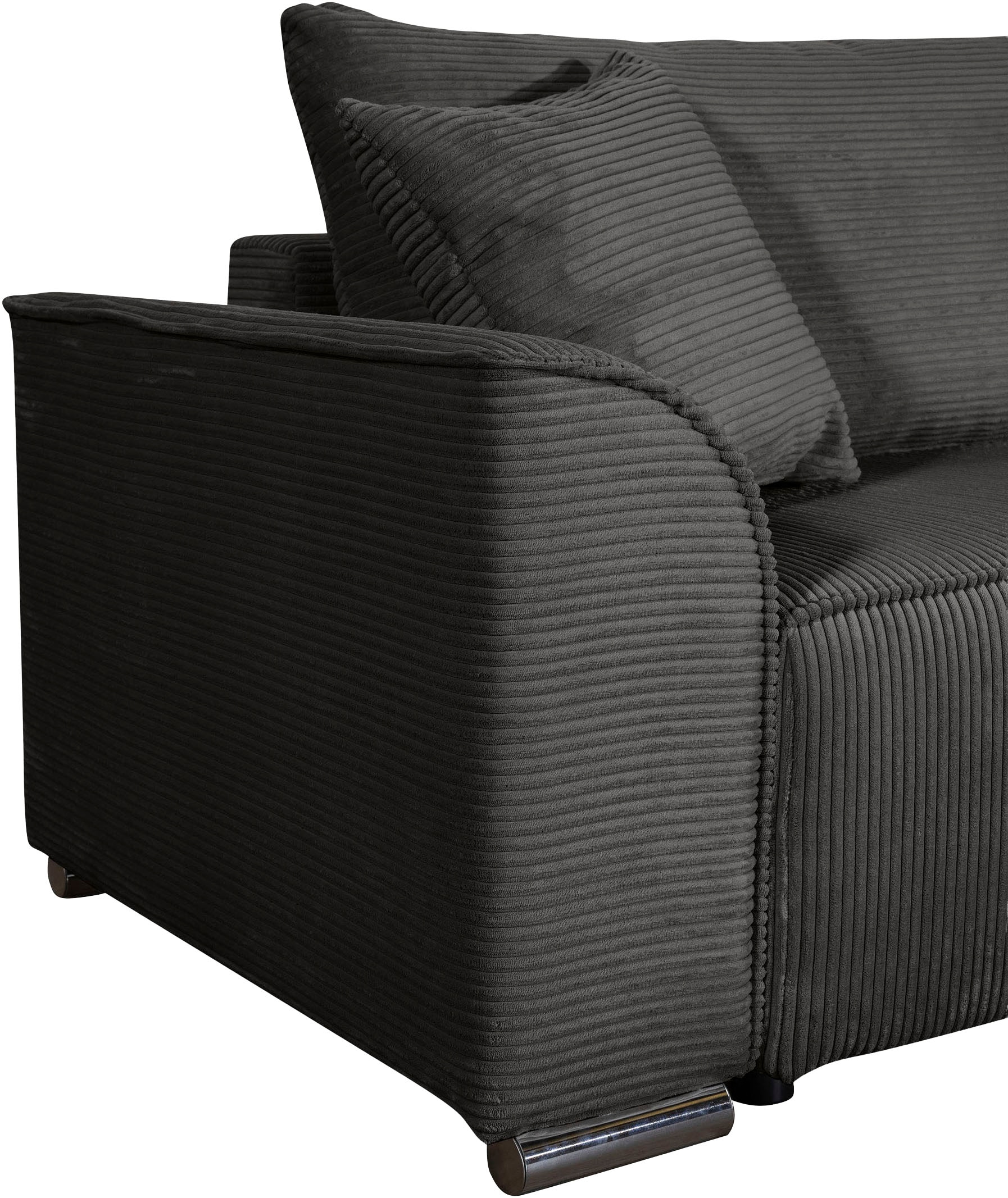 COLLECTION AB »Sara L-Form, B: 236 cm, Schlaffunktion, Bettkasten, optional Topper« Bonnellfederkern, Liegefl. 116x190 cm, Couch als Schlafsofa