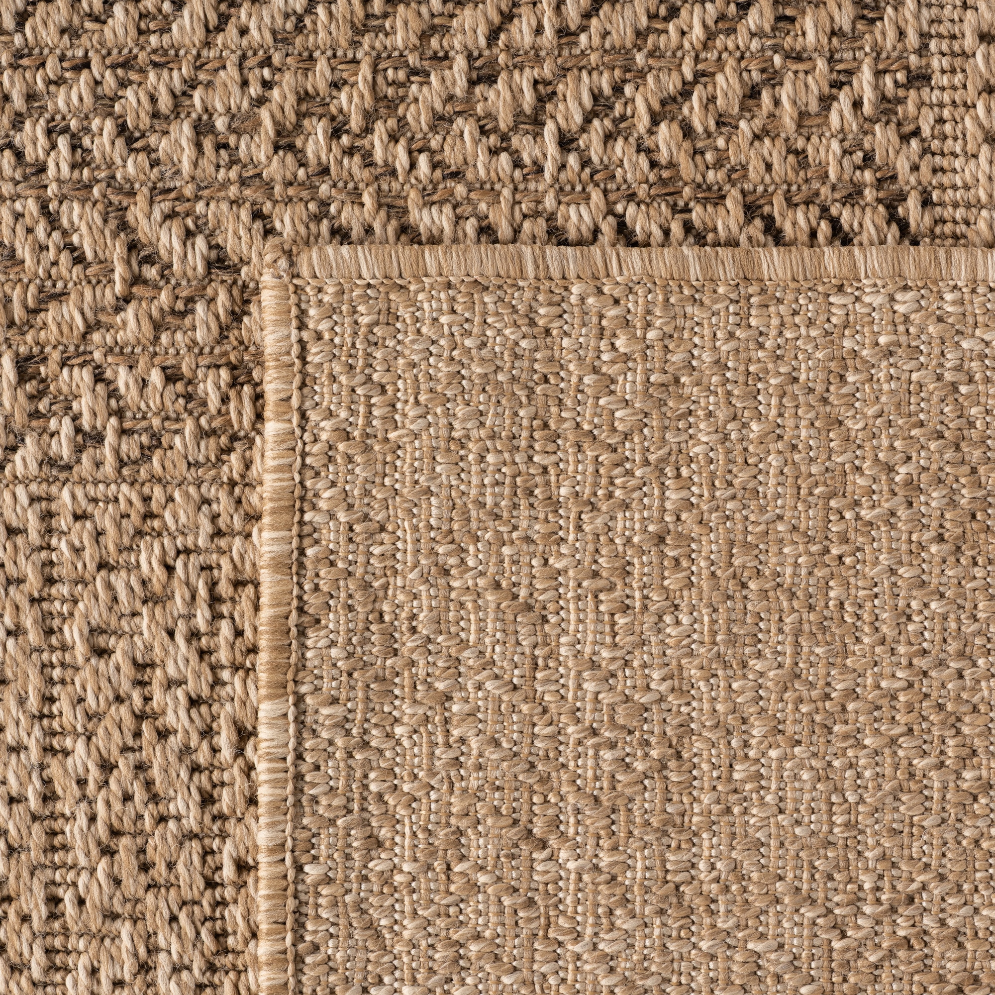 Ayyildiz Teppiche Outdoorteppich »TIMBER 1405 , auch als Läufer und Rund« rechteckig 5 mm Höhe Läufer, Rund, In und Outdoor, Jute Sisal Optik, Wohnzimmer, Terasse