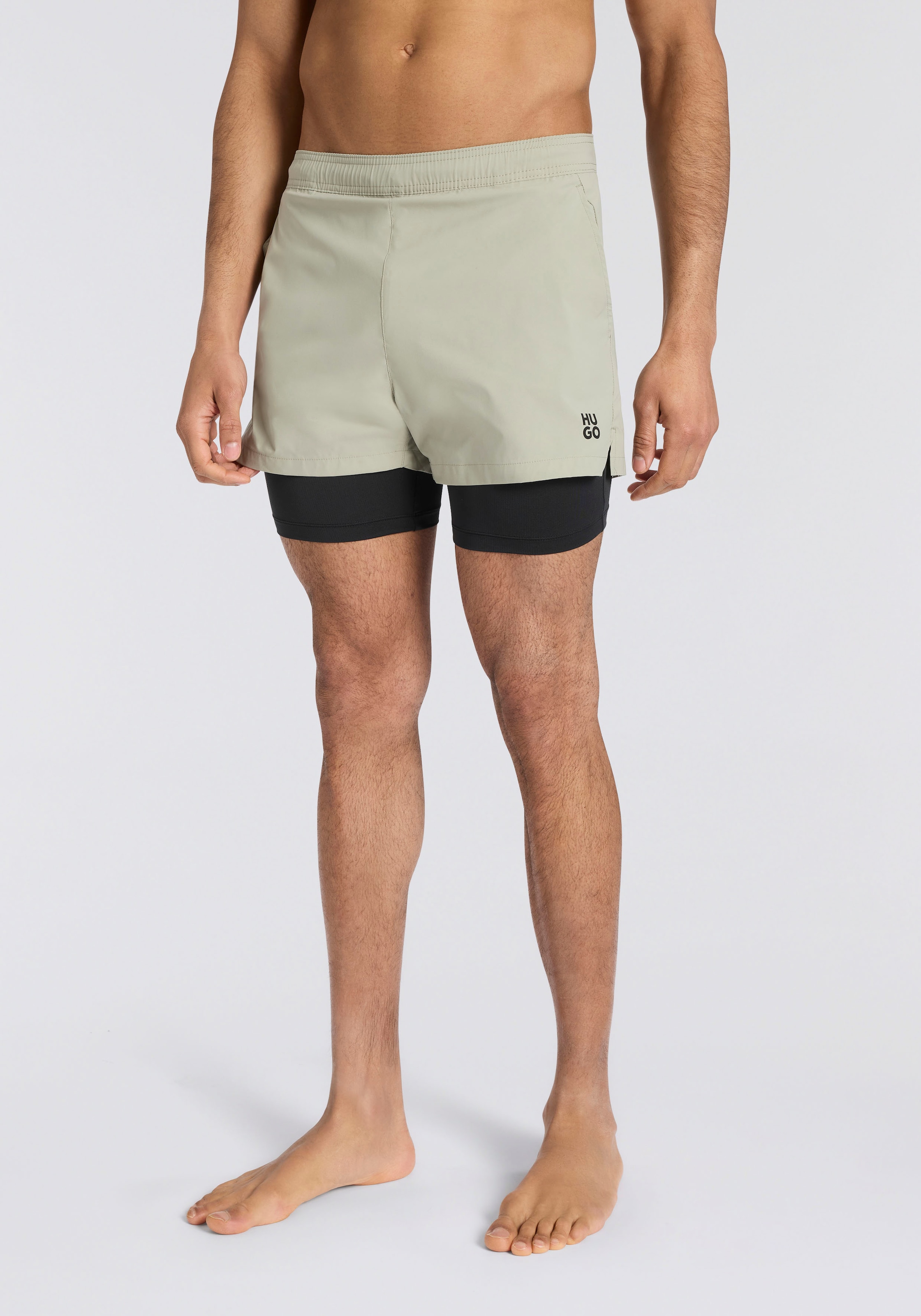 Image of HUGO Underwear Badeshorts "ACTIVE SWIM SHORTS" 2-in-1, mit integrierter Leggings