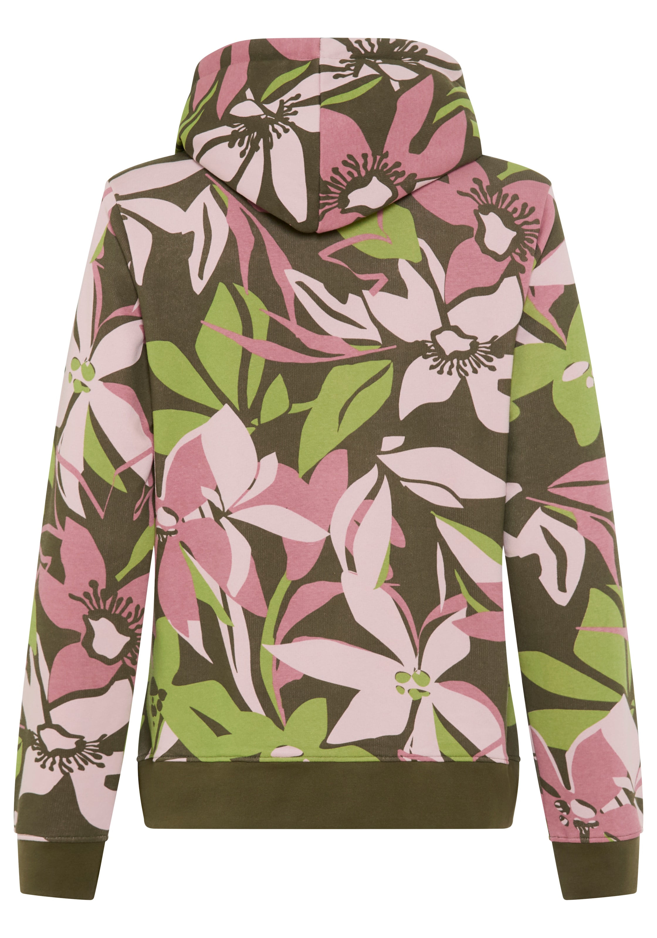 Laura Scott Sweater, Pflegeleichte Baumwollmischung mit Kapuze und Blumendruck