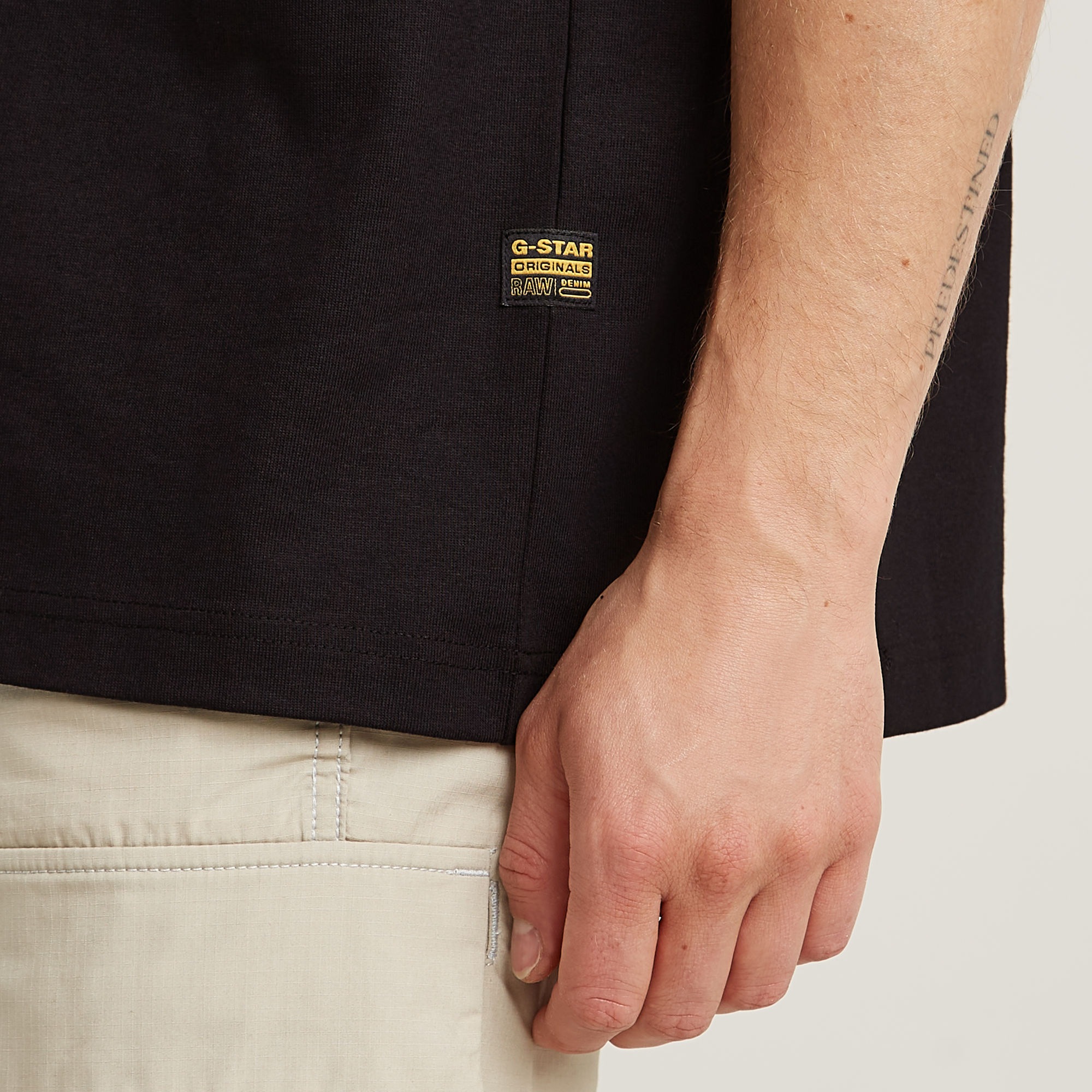 G-STAR Rundhalsshirt »Boxy« ärmellos, Logoschriftzug