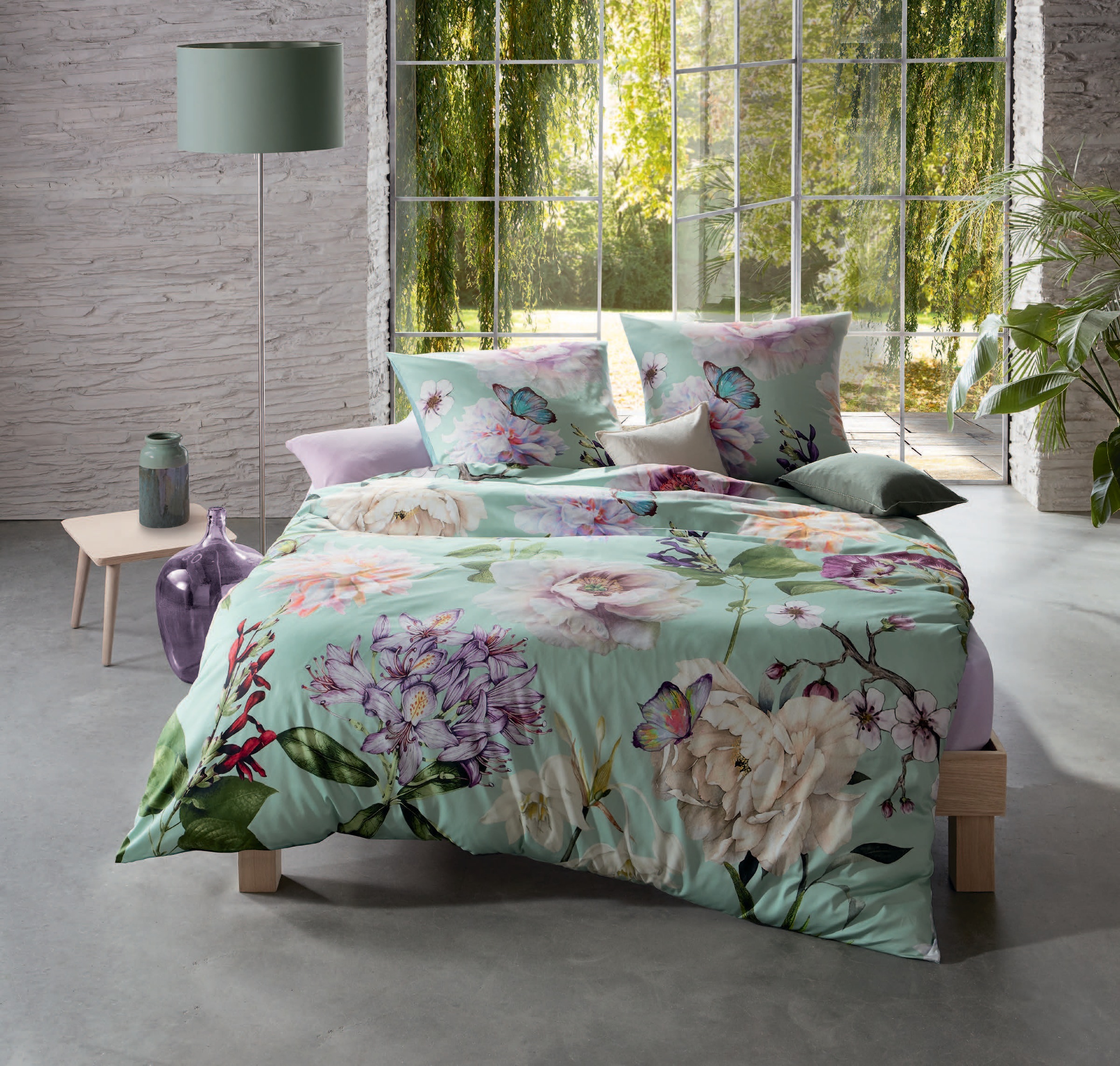 Image of fleuresse Wendebettwäsche »Bed Art S«, (2 tlg.), mit Blumen bei Ackermann Versand Schweiz