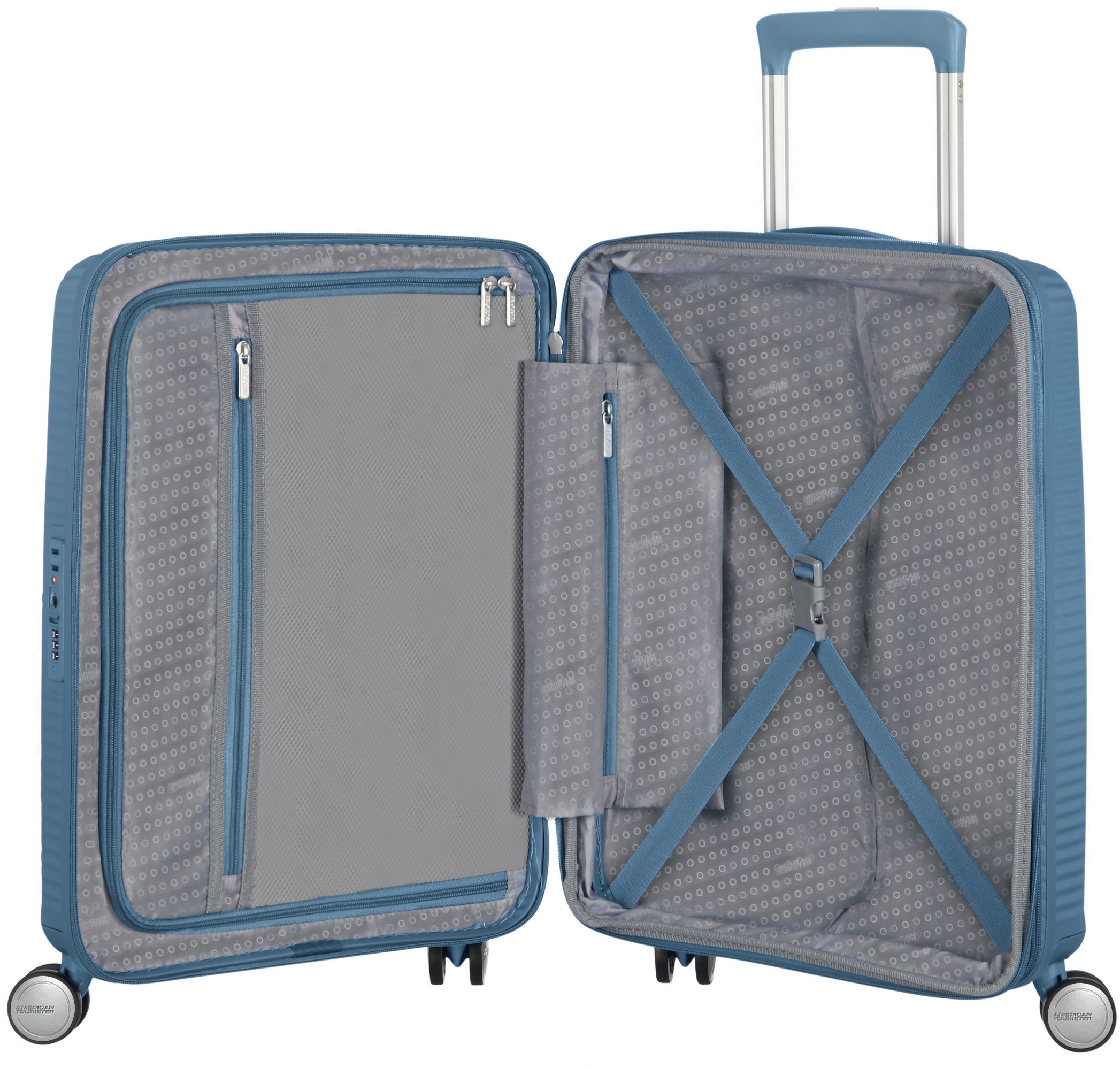 American Tourister® Hartschalen-Trolley »SOUNDBOX, in verschiedenen Farben und Grössen« 35,5 l 4 Rollen Reisekoffer Trolley Aufgabegepäck TSA-Zahlenschloss Volumenerweiterung
