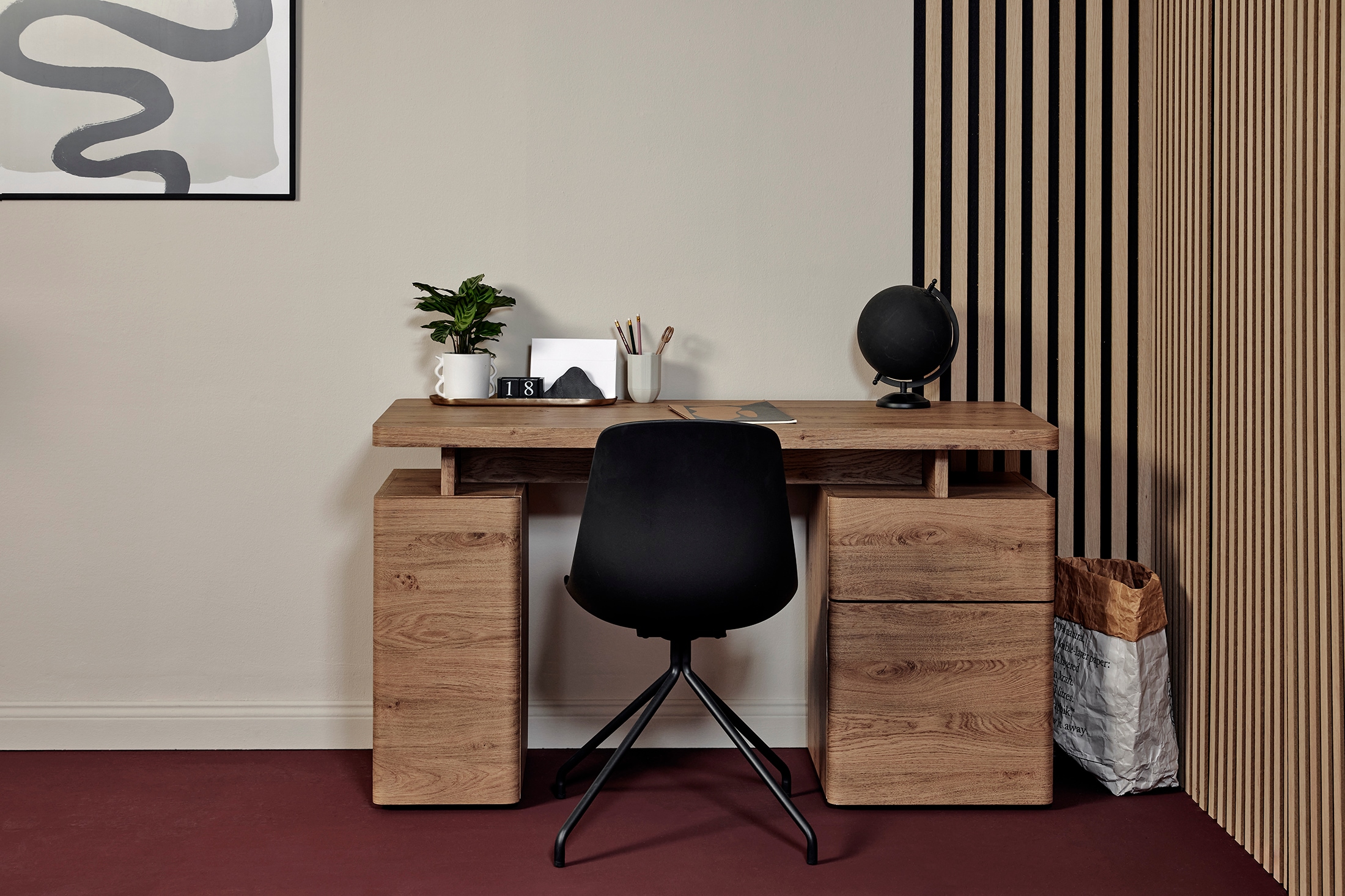 Jahnke Schreibtisch »CU-LIBRE 140« 1 Stk. tlg. Platzsparender Arbeitsplatz, mit 1 Schublade und 2 Türen, 135 cm
