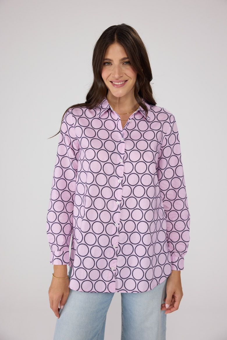 Image of Lieblingsstück Klassische Bluse "OceanL" aus reiner Baumwolle