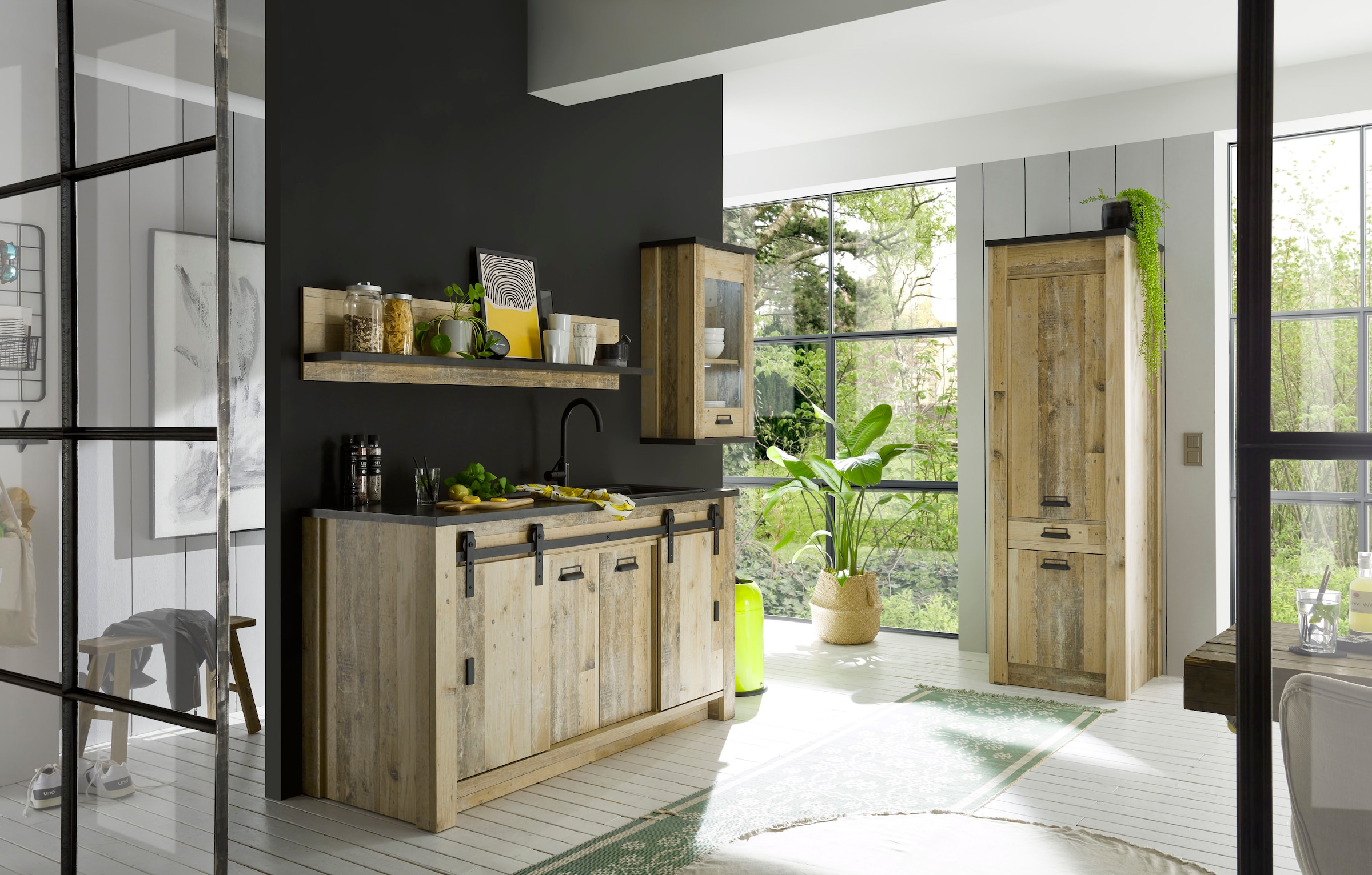 Home affaire Küche »Sherwood« Breite 240 cm, ohne E-Geräte