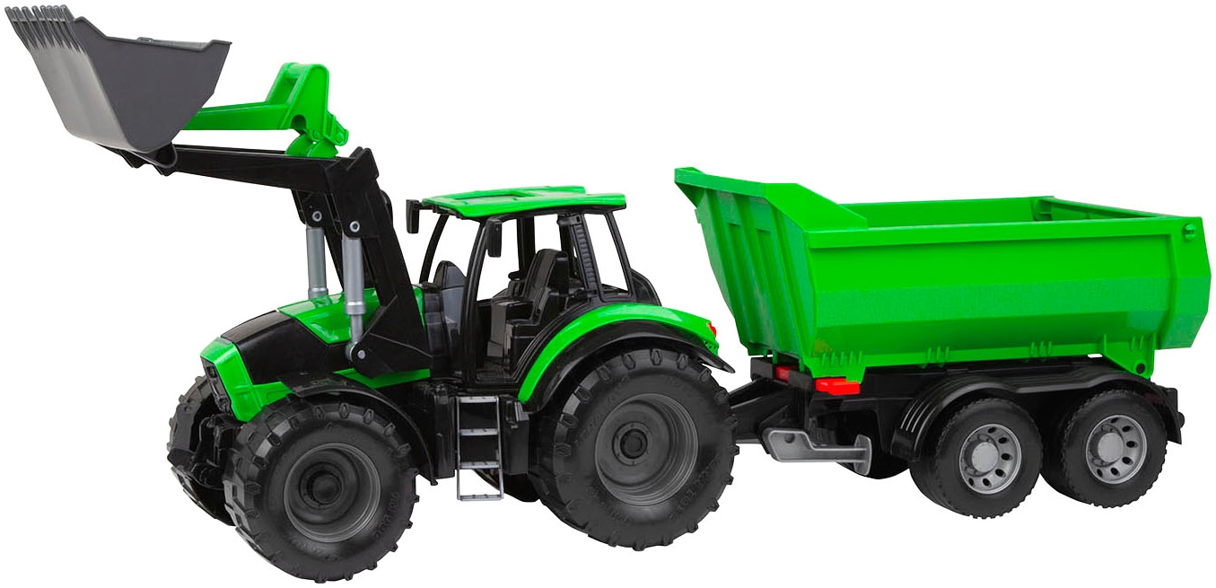 Image of Lena Spielzeug-Traktor "WORXX Traktor Deutz-Fahr Agrotron 7250 TTV mit Anhänger" Made in Europe