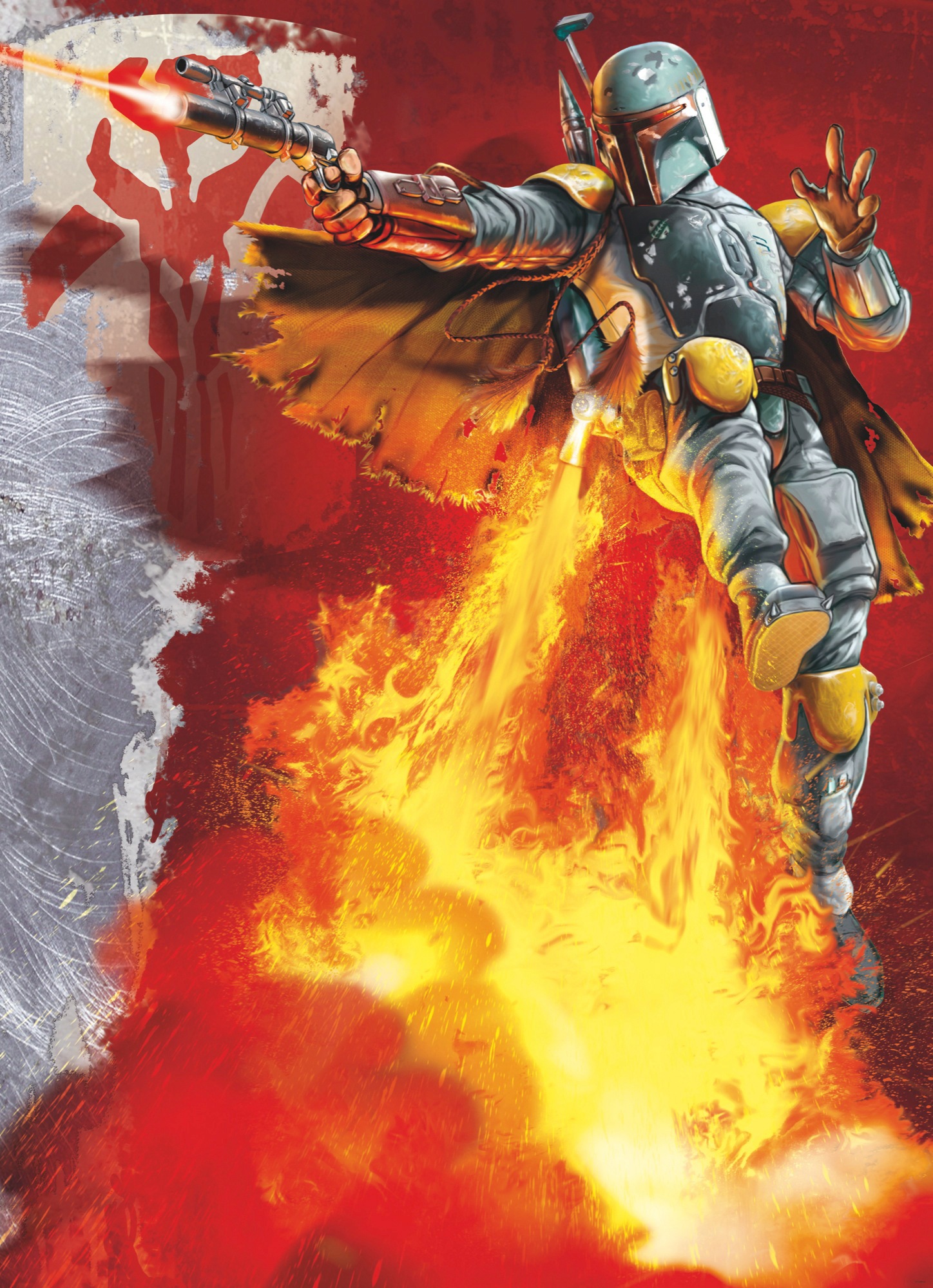 Image of Komar Fototapete "STAR WARS Boba Fett - Grösse 184 x 254 cm" bedruckt glatt Kinderzimmer