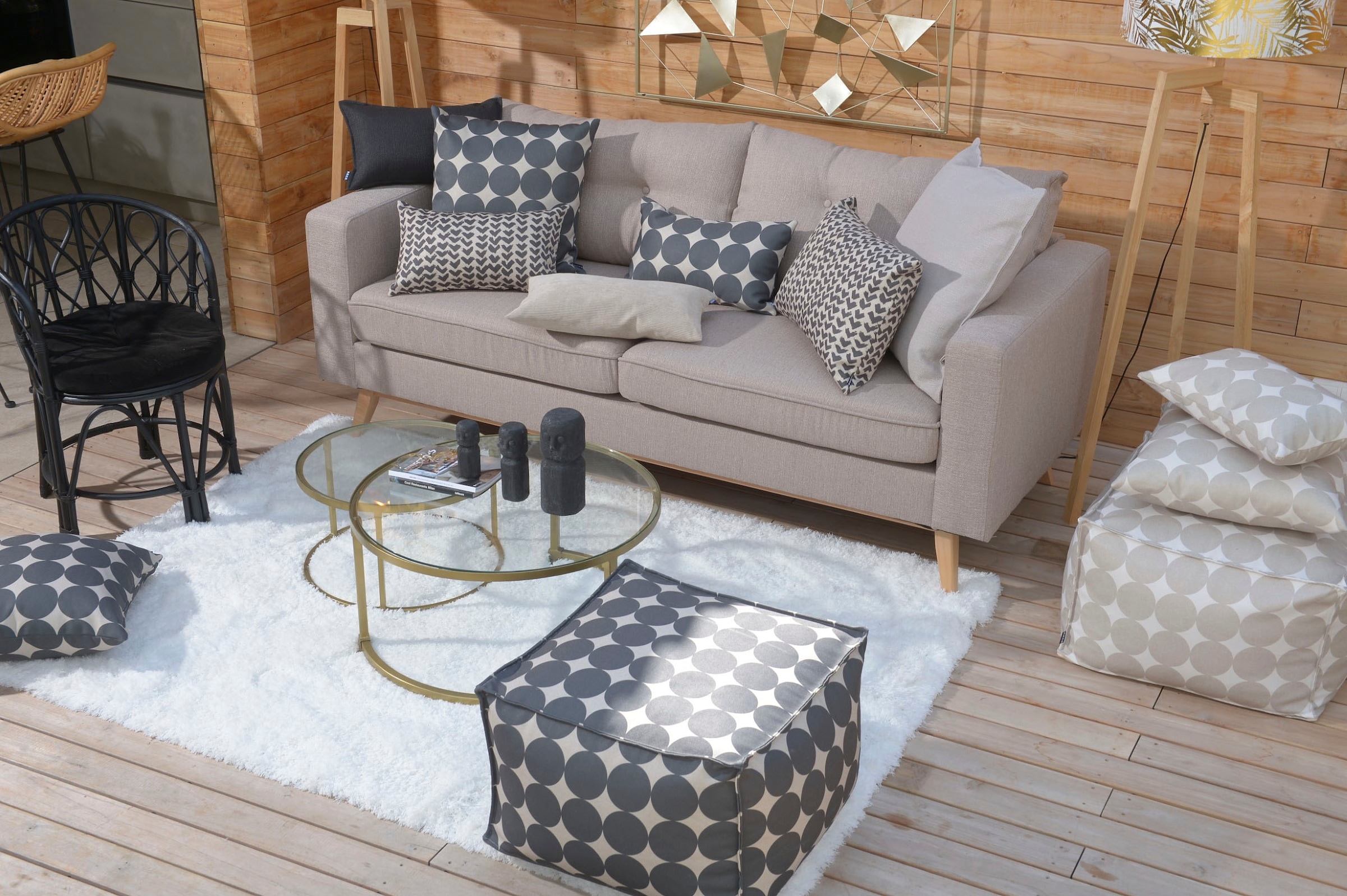 H.O.C.K. Dekokissen »White Heart« mit Herzen, Kissenhülle mit Füllung, 1 Stück